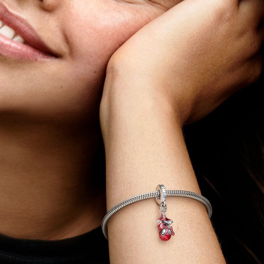 Pandora Charm-Einhänger 792323C01*, Marvel, Spiderman, Rot