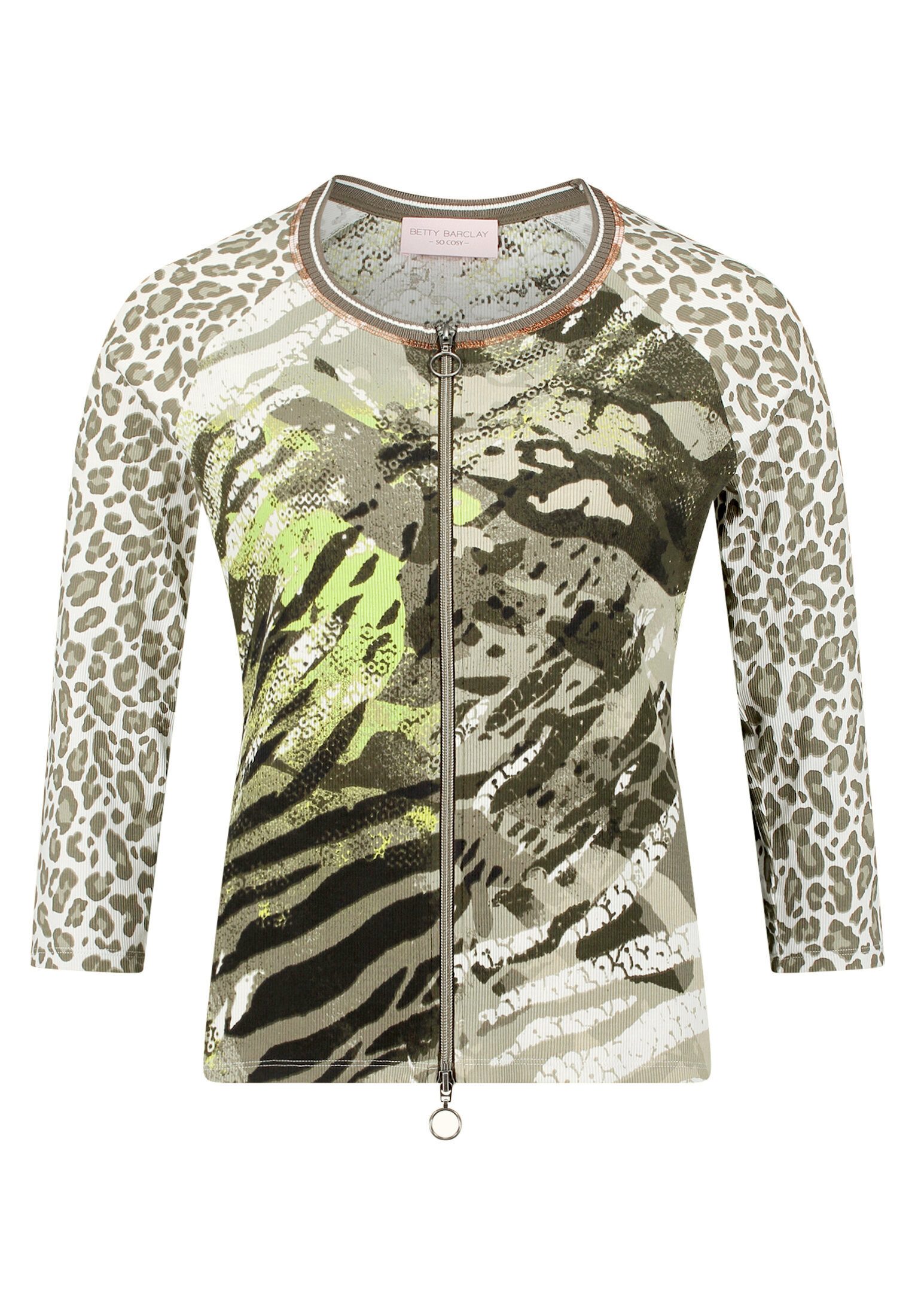 Betty Barclay Shirtjacke Damen mit Rippenstruktur (1-tlg)
