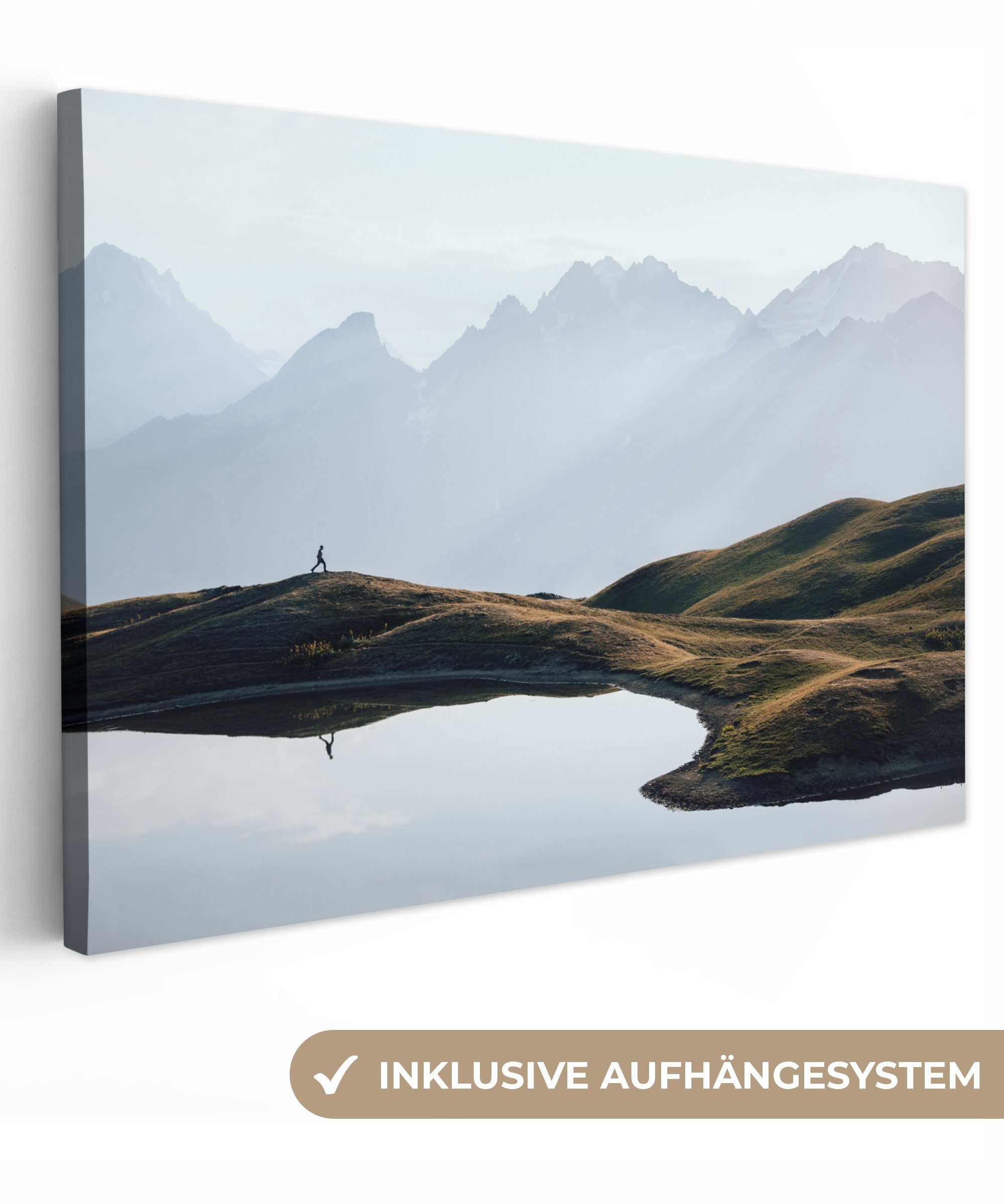 OneMillionCanvasses® Leinwandbild Natur - Berge - günstig online kaufen