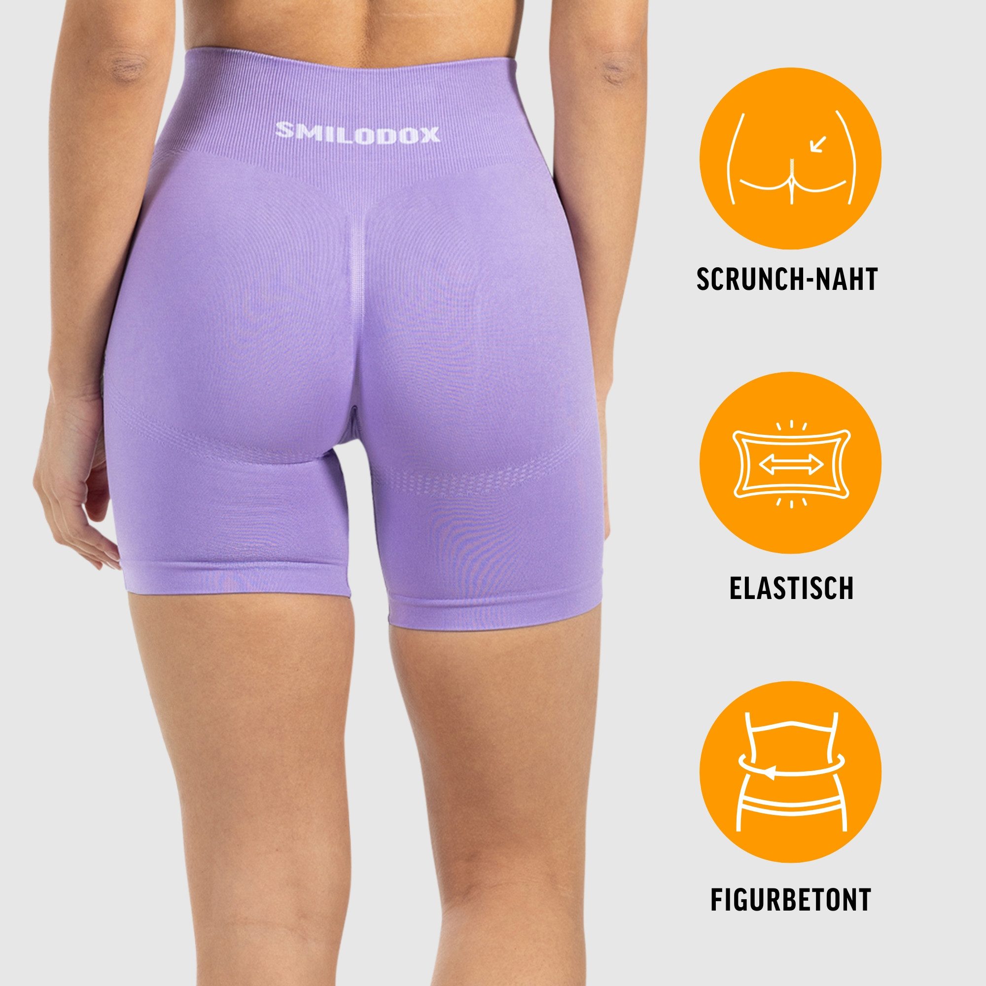 Smilodox Shorts Nomeli Scrunch, Kurze Seamless Sportshorts Shaped Fit, Boot günstig online kaufen