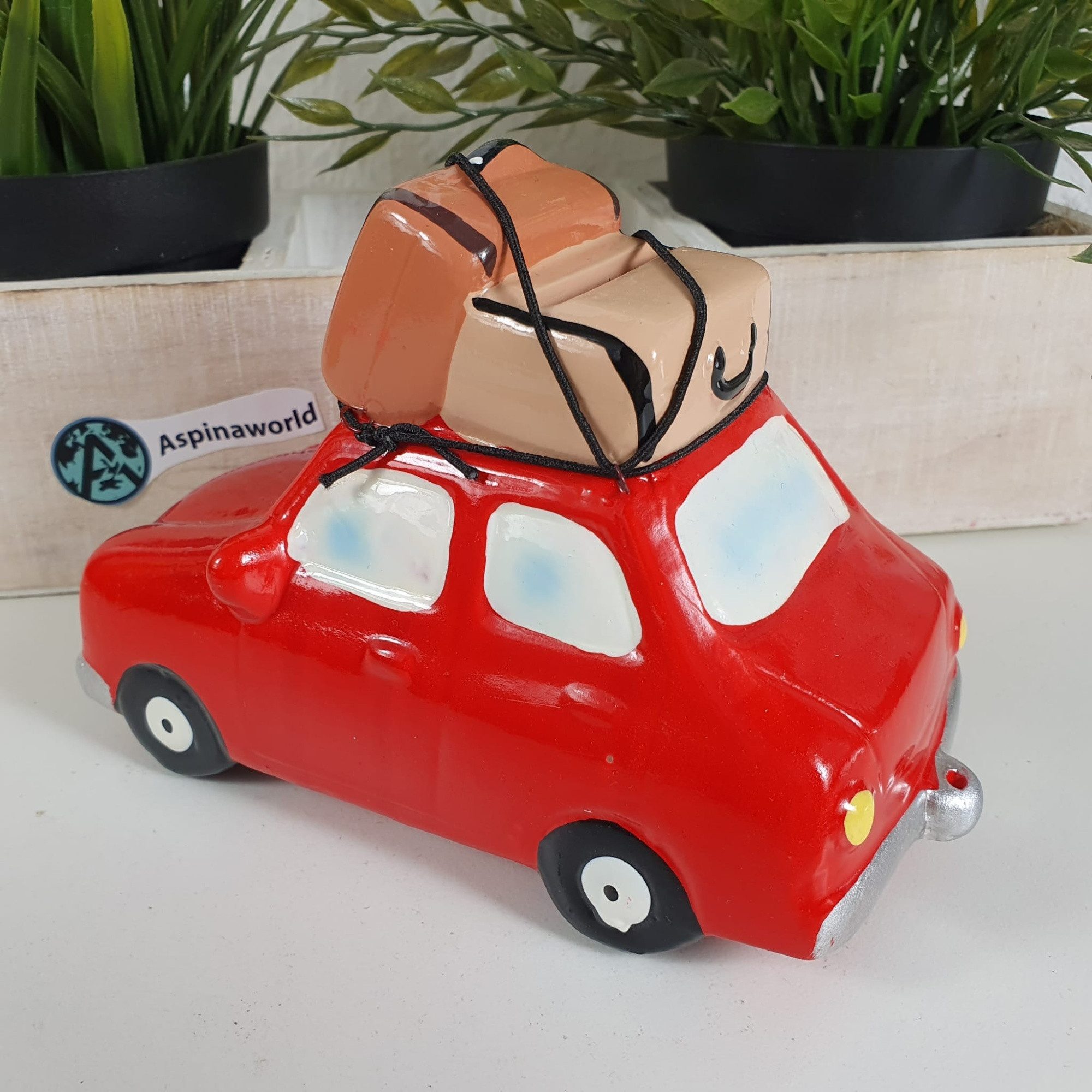 Aspinaworld Spardose Spardose Urlaubsauto aus Keramik günstig online kaufen