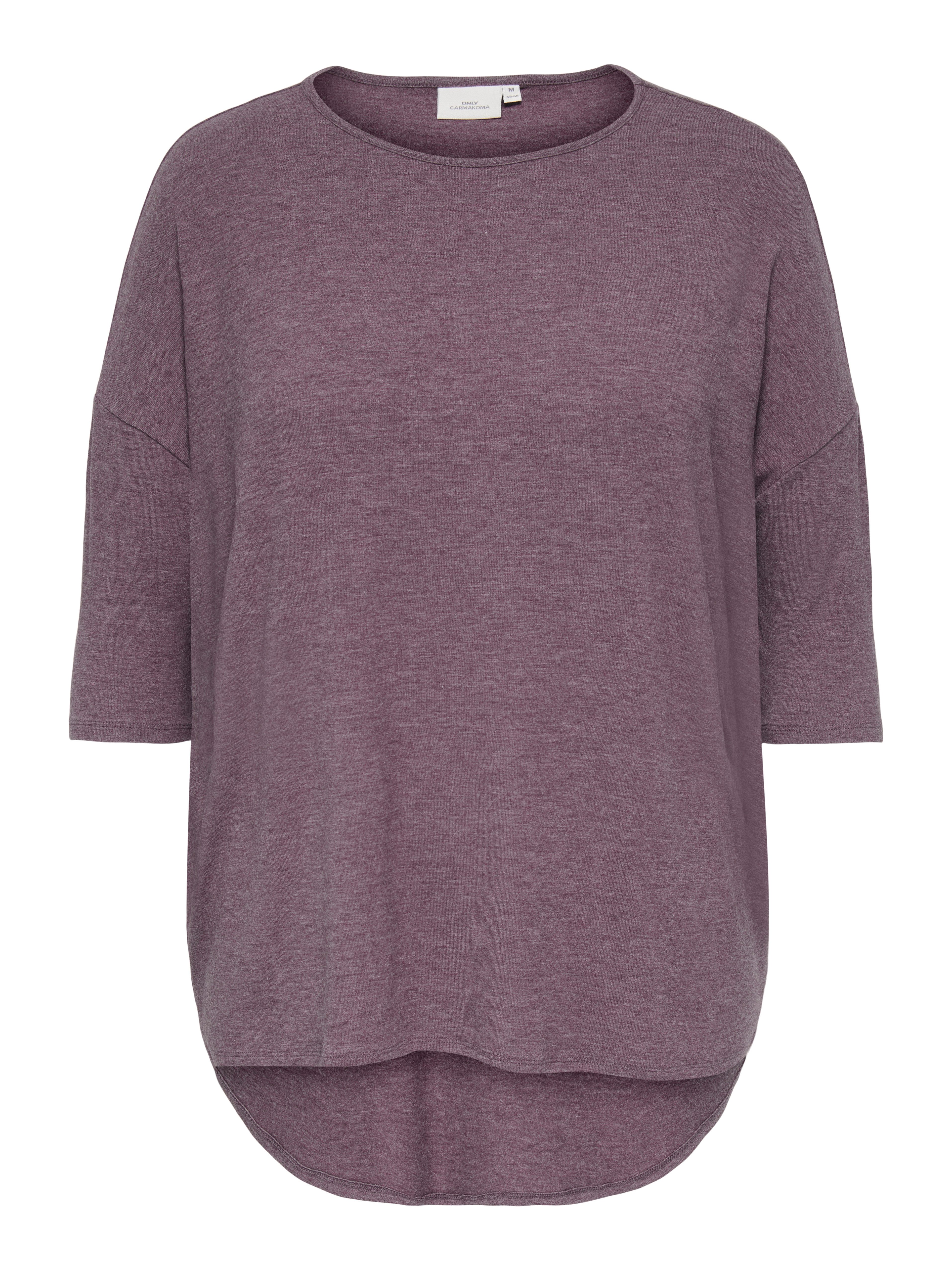 ONLY CARMAKOMA 3/4-Arm-Shirt CARLAMOUR 3/4 TOP JRS NOOS Materialmix, loose fit