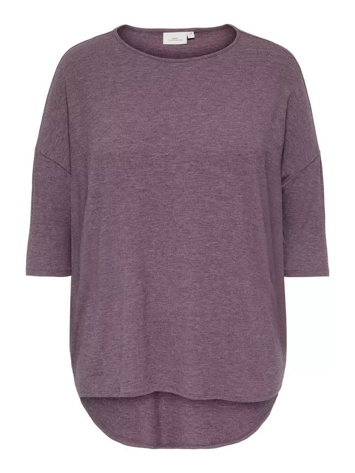 ONLY CARMAKOMA 3/4-Arm-Shirt CARLAMOUR 3/4 TOP JRS NOOS Materialmix, loose fit
