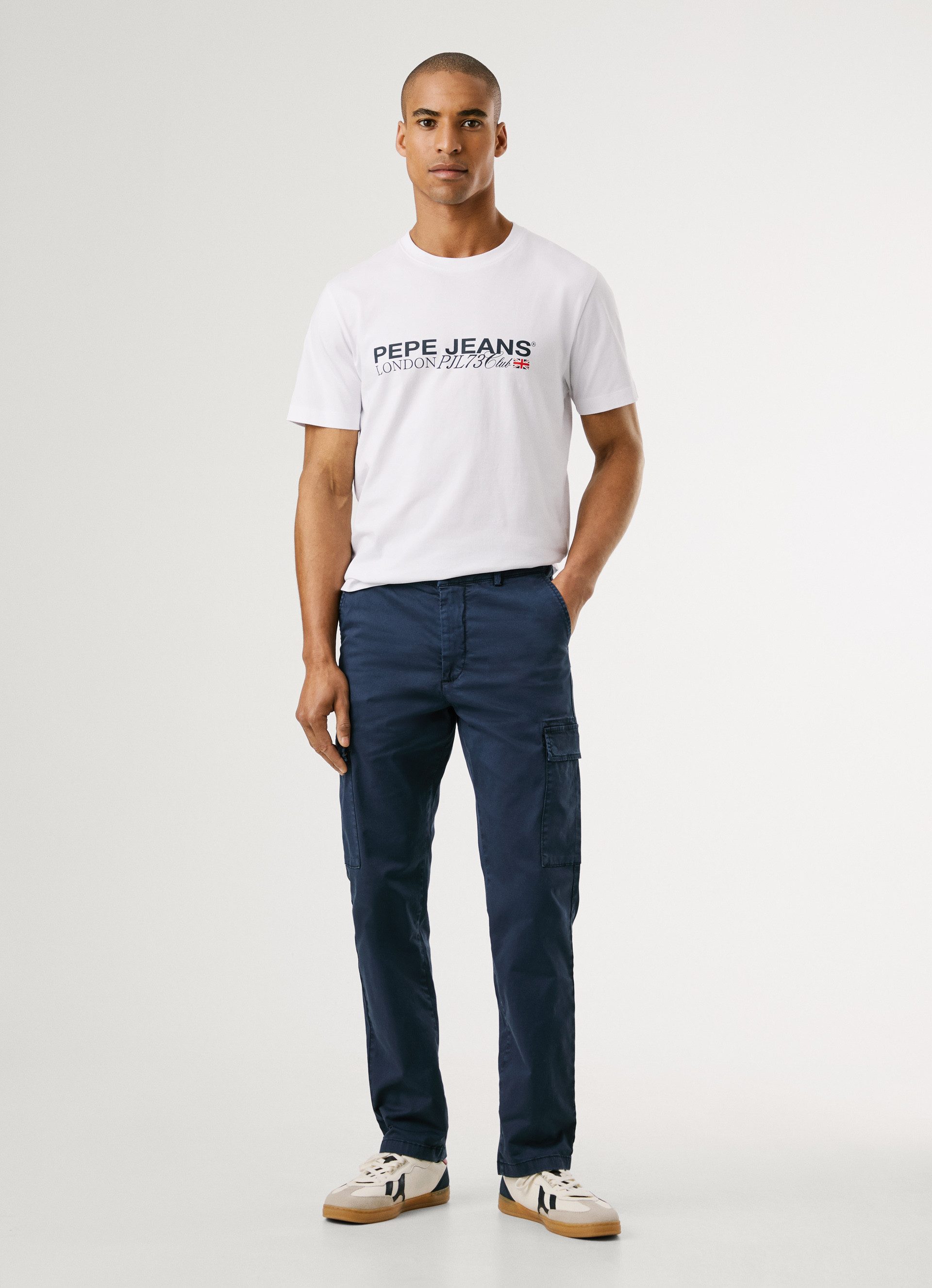Pepe Jeans Chinohose SLIM CARGO TWILL mit aufgesetzten Taschen
