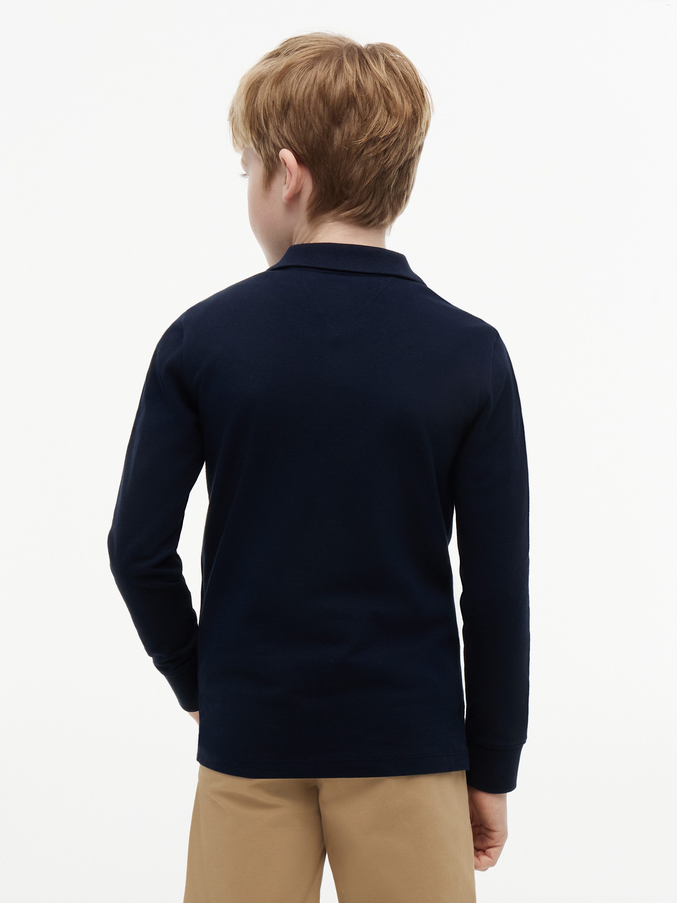 Tommy Hilfiger Poloshirt REG POLO LS mit Logostickerei