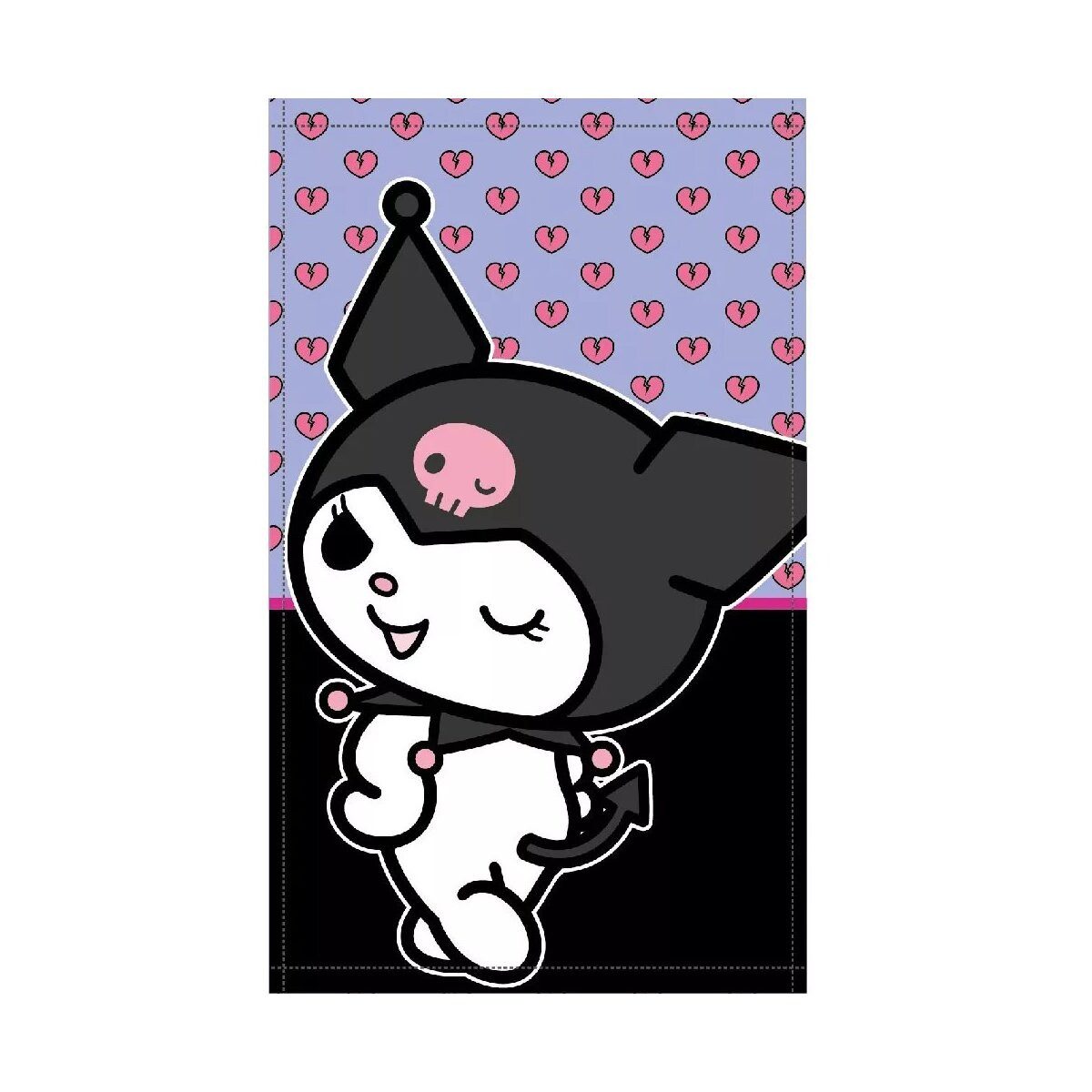 Hello Kitty Badetücher Hello Kitty Kuromi Handtuch 30x50cm, 100% Baumwolle (1-St)