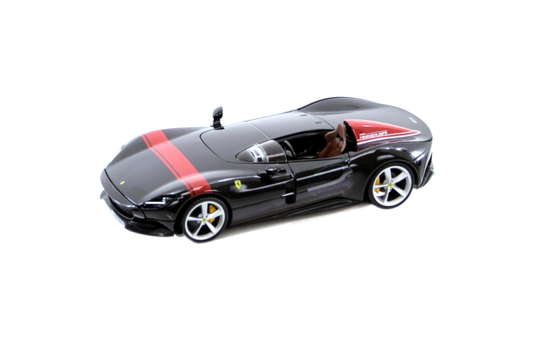 Bburago Modellauto Ferrari Monza SP1 (schwarz), Maßstab 1:18
