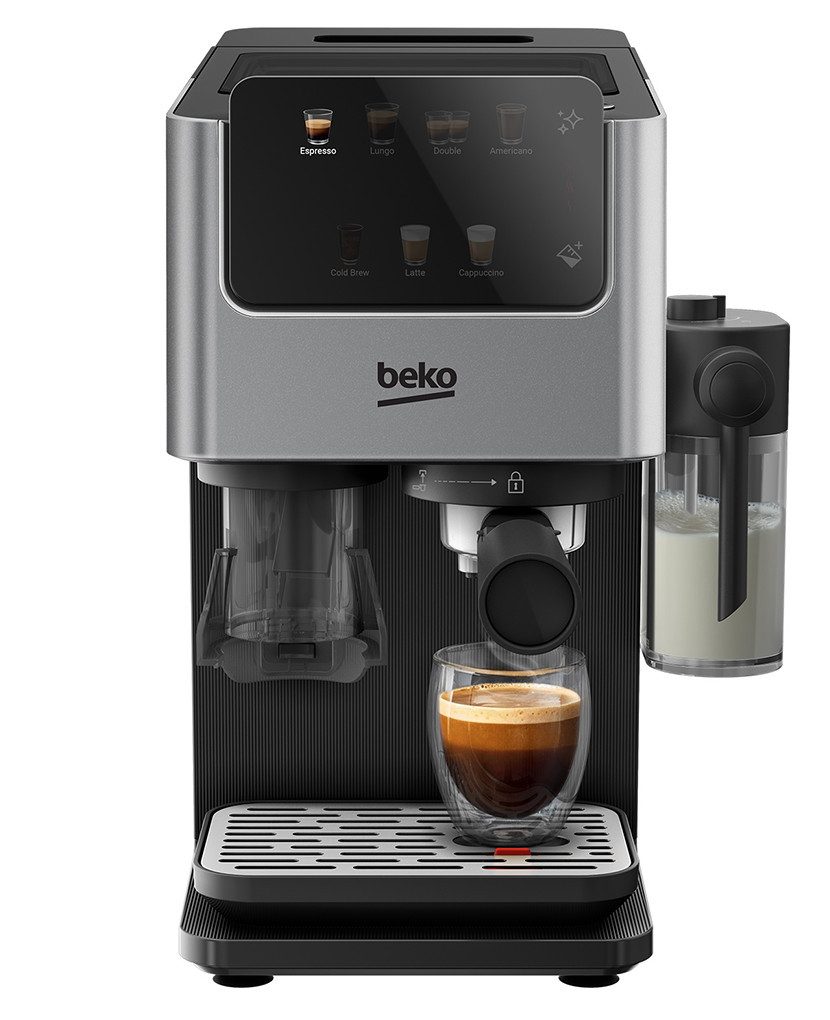 BEKO Kaffeevollautomat CED 7524 X, 20 Bar Pumpendruck, BrewSense™ Technologie