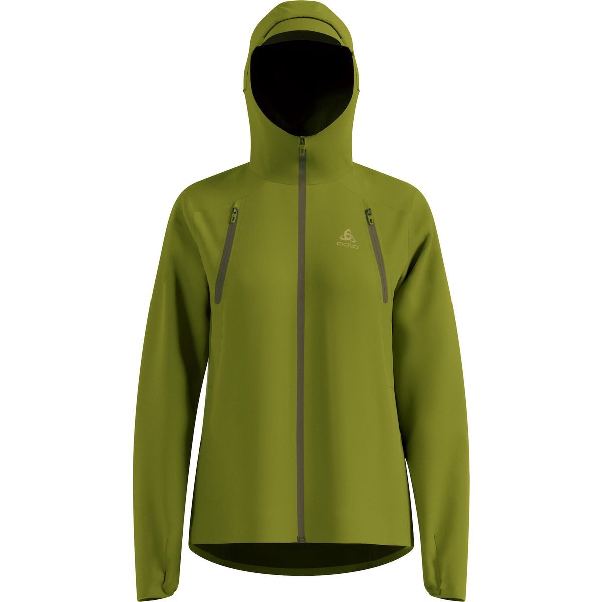 Odlo Outdoorjacke X-alp Waterproof Pro Hochwertige, wasserdichte Damenjacke mit verstellbarer Kapuze, ideal