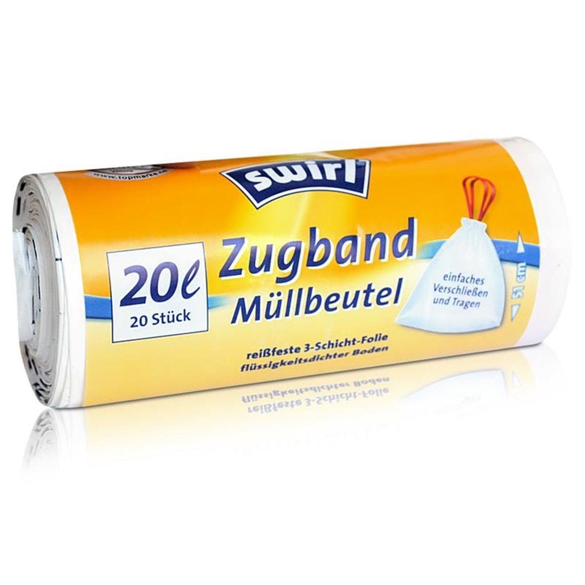 Swirl Müllbeutel Swirl Zugband Müllbeutel 20L (20 stk./ Rolle)