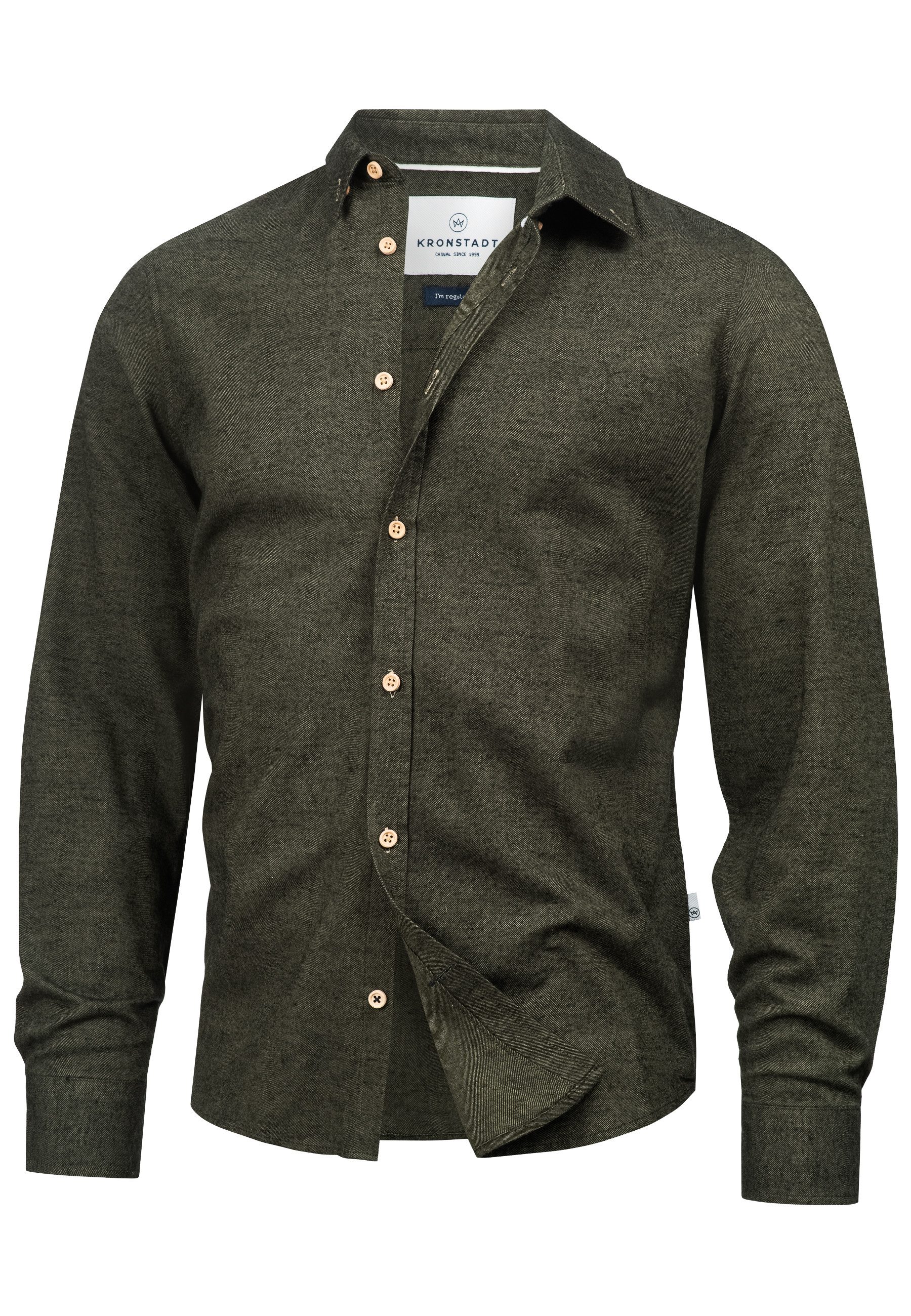 Kronstadt Langarmhemd Herren KSJohan Diego Herrenhemd Langarm aus 100% Baum günstig online kaufen