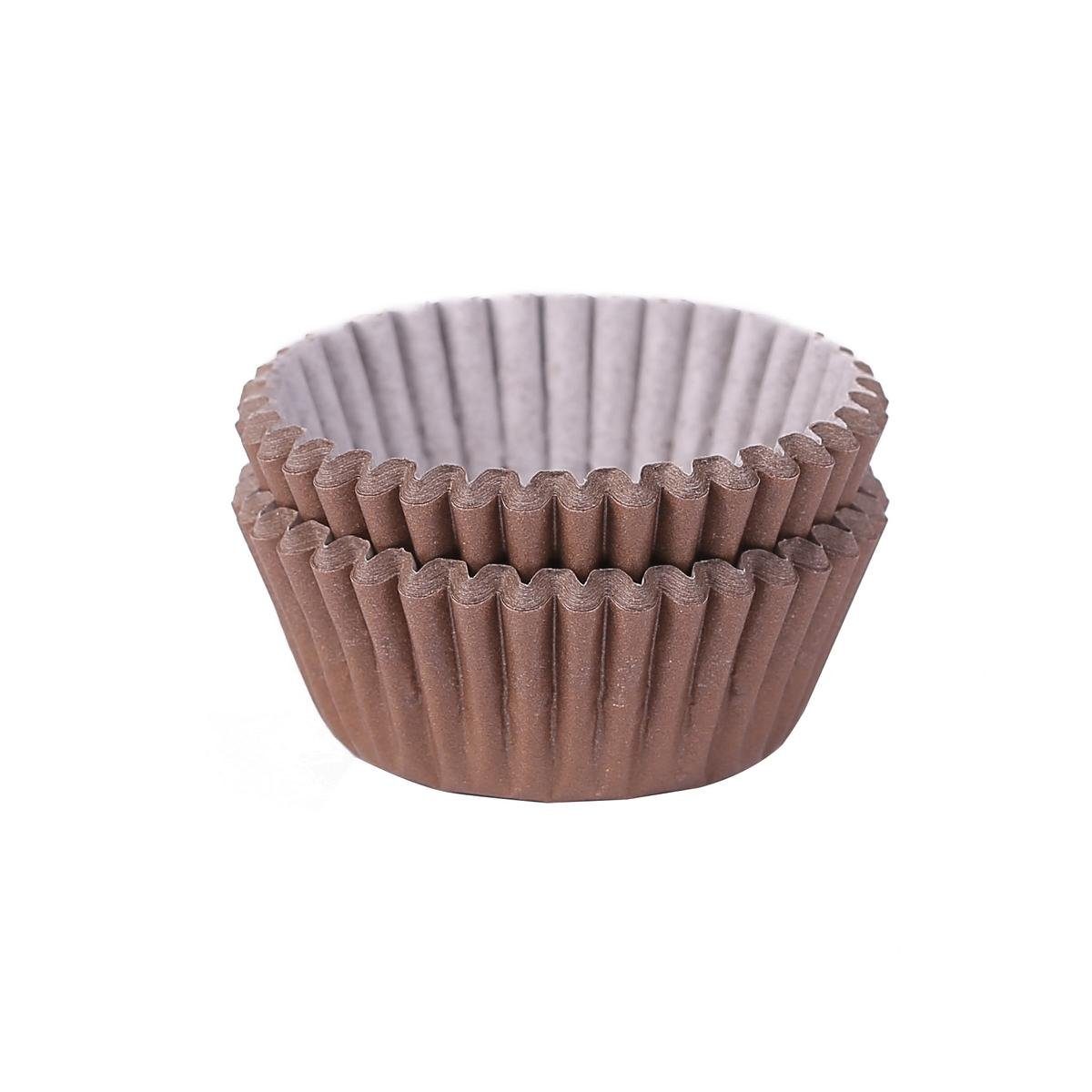 Bakery's Mini-Cupcakes Muffinförmchen, kleine (Braun House Miss Muffinform für Mini 200-tlg), Papierbackförmchen und Minimuffins
