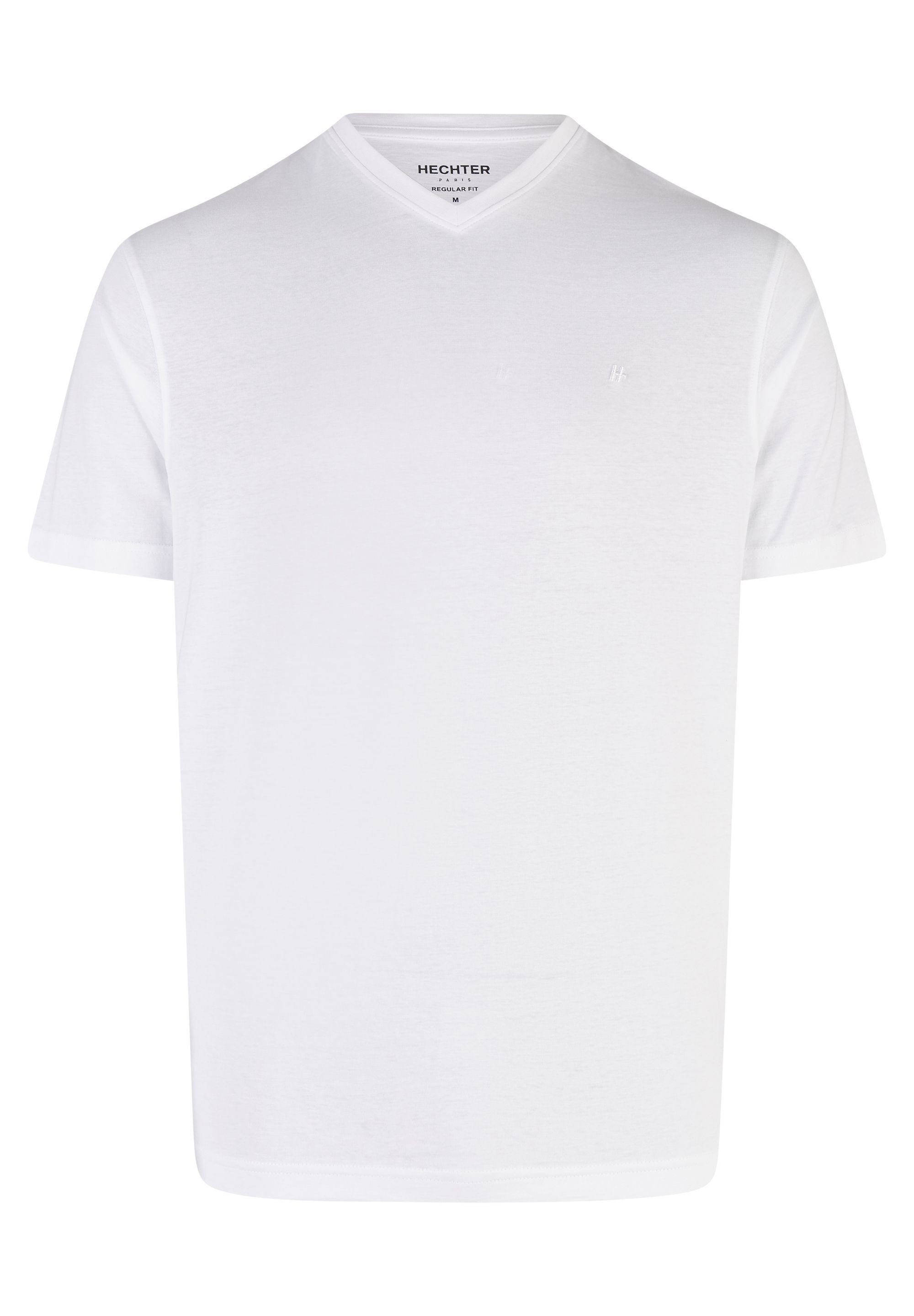 HECHTER PARIS V-Shirt (2-tlg) Hochwertige Single-Jersey-Baumwolle günstig online kaufen