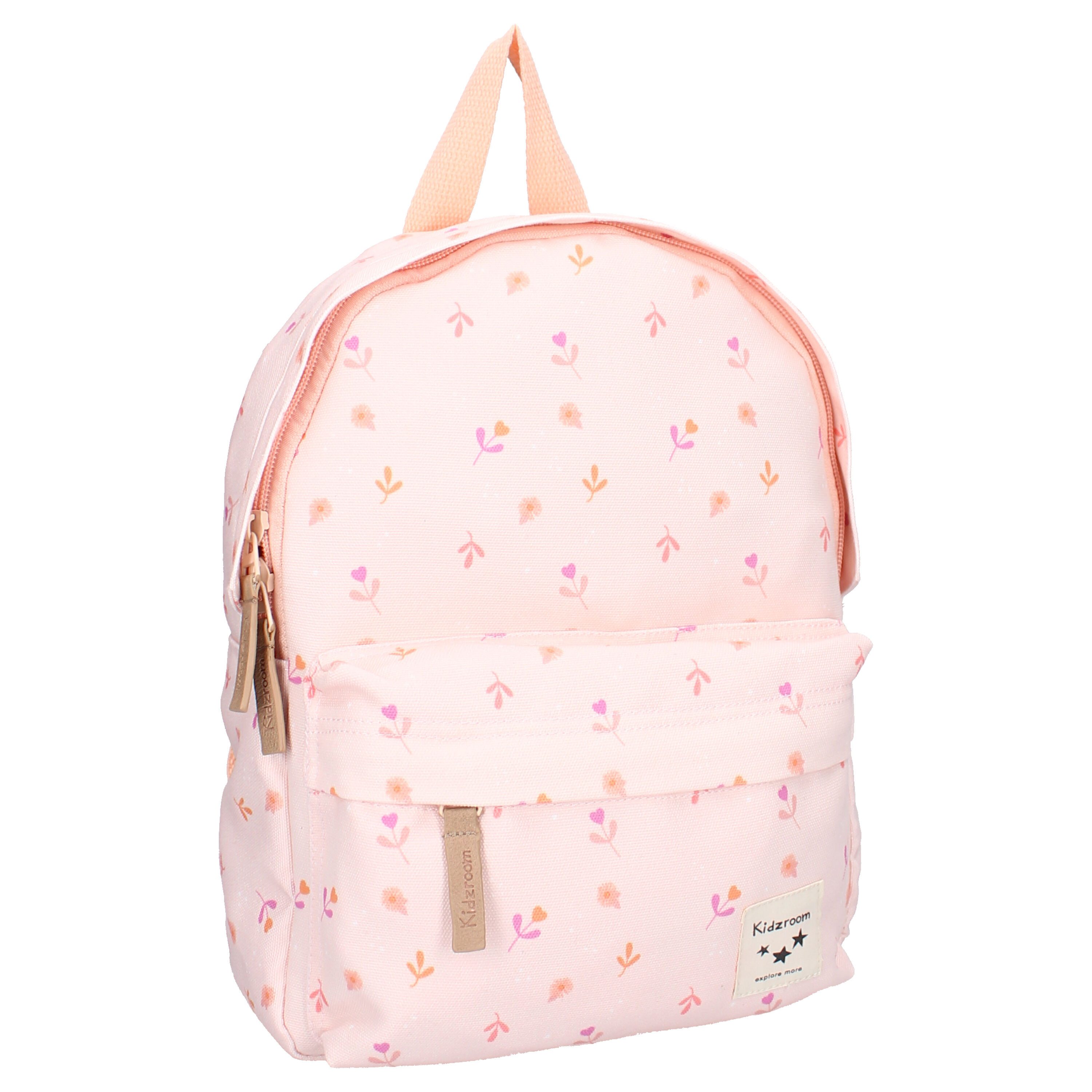 Kidzroom Kinderrucksack Rucksack – Rosa mit fröhlichem Print für Schule und Freizeit