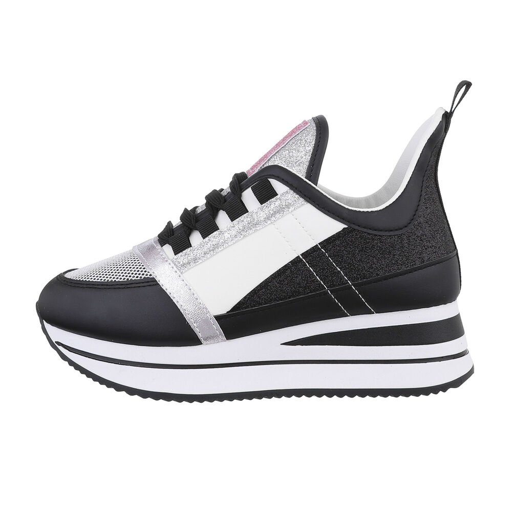 Ital-Design Damen Low-Top Freizeit Sneaker Keilabsatz/Wedge Sneakers Low in günstig online kaufen