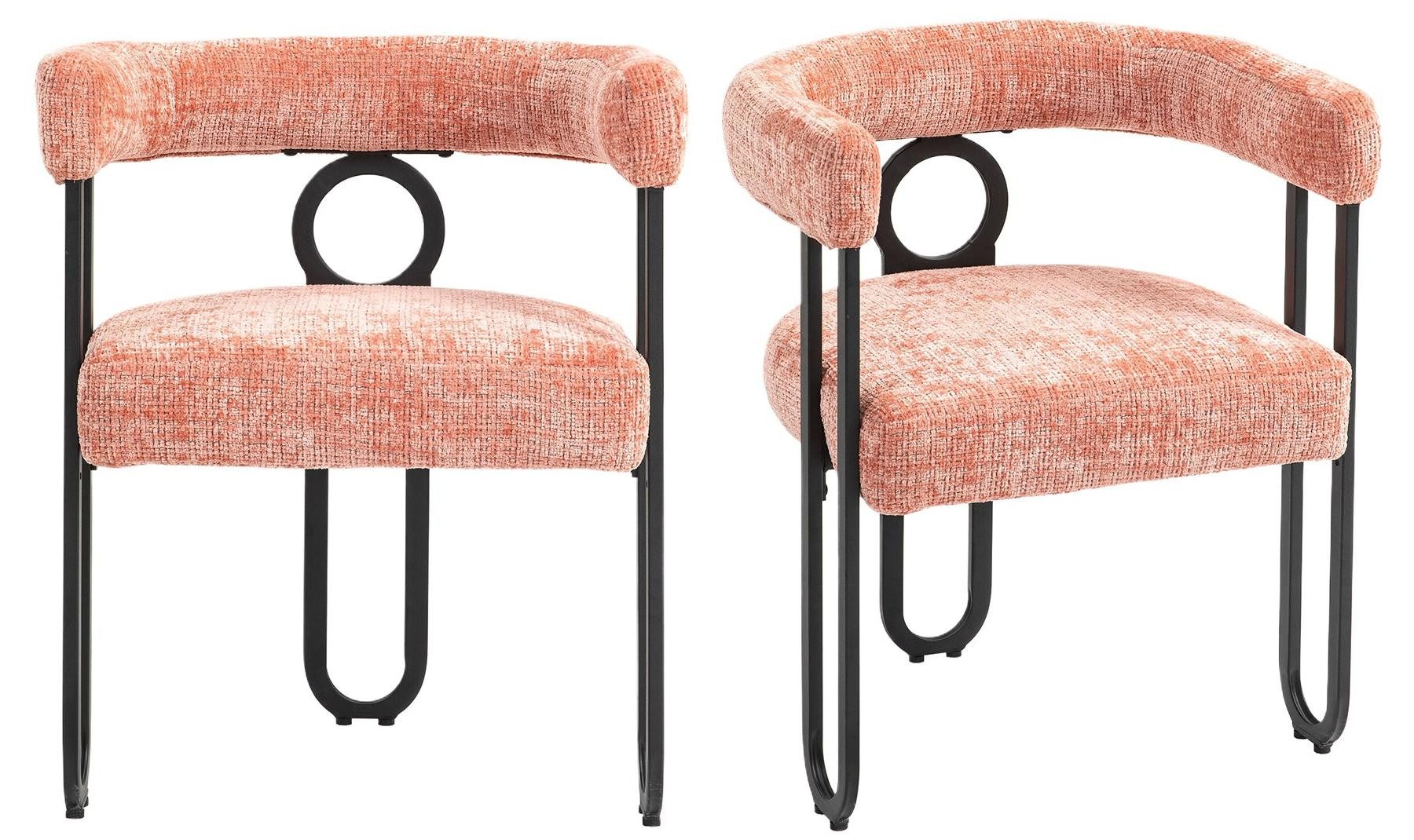 LVHOM Gartenstuhl Retro-Ring Metall 2-/4-/6er-Set, Chenille/PU günstig online kaufen