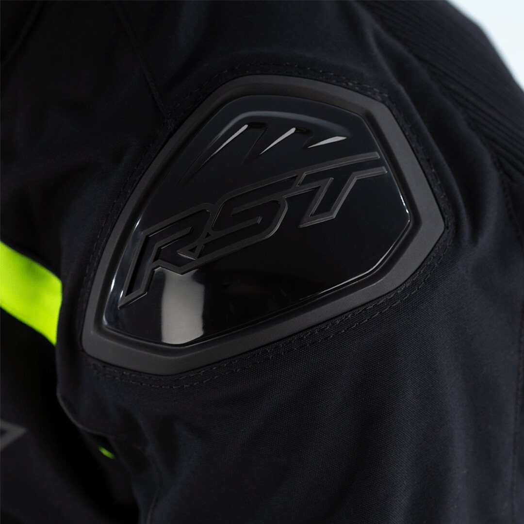 RST Sabre Textiljacke Black/Grey/Neon Airbag Motorradjacke Motorrad