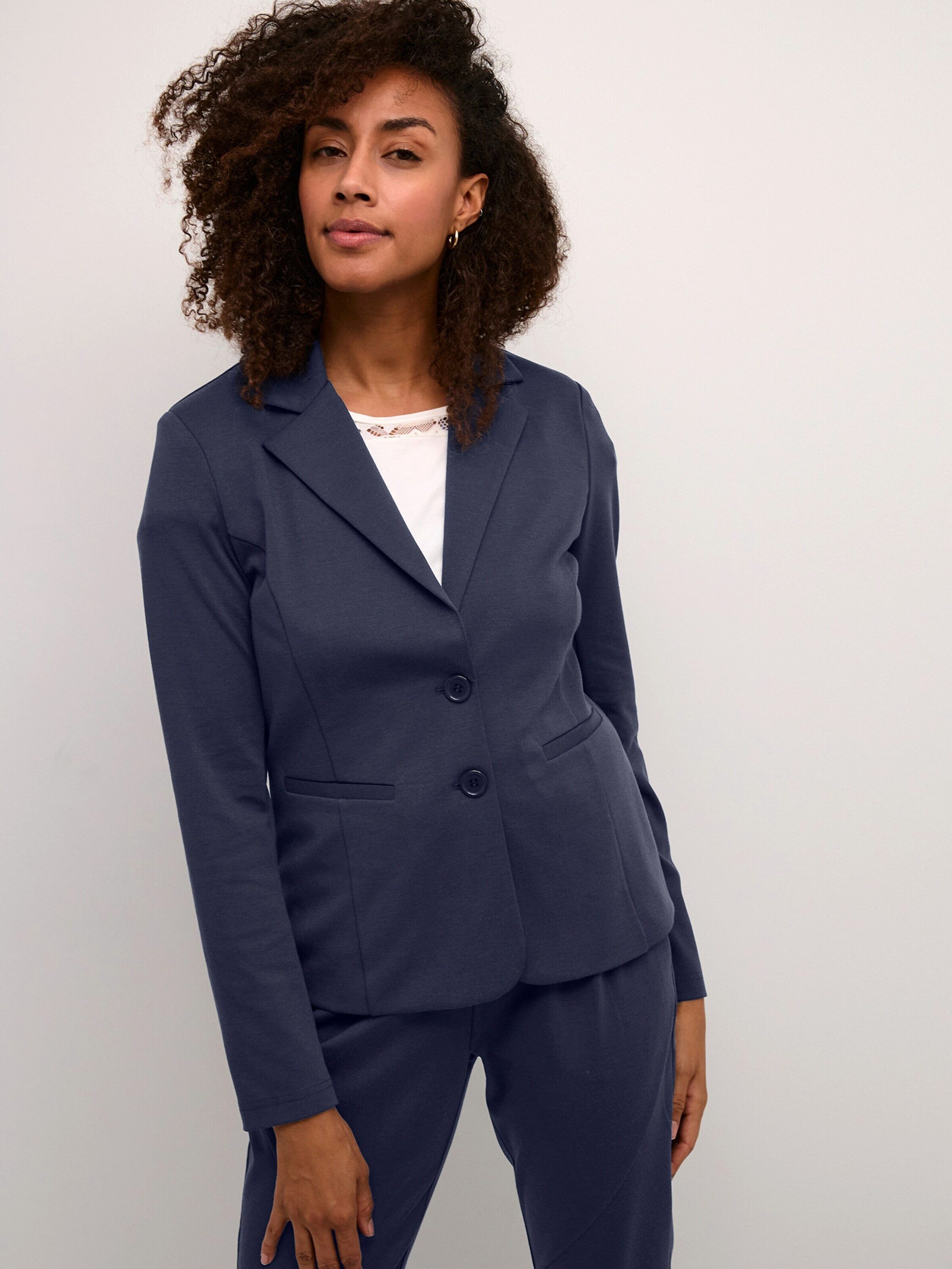 Cream Kurzblazer CR Anett (1-tlg) Plain/ohne Details