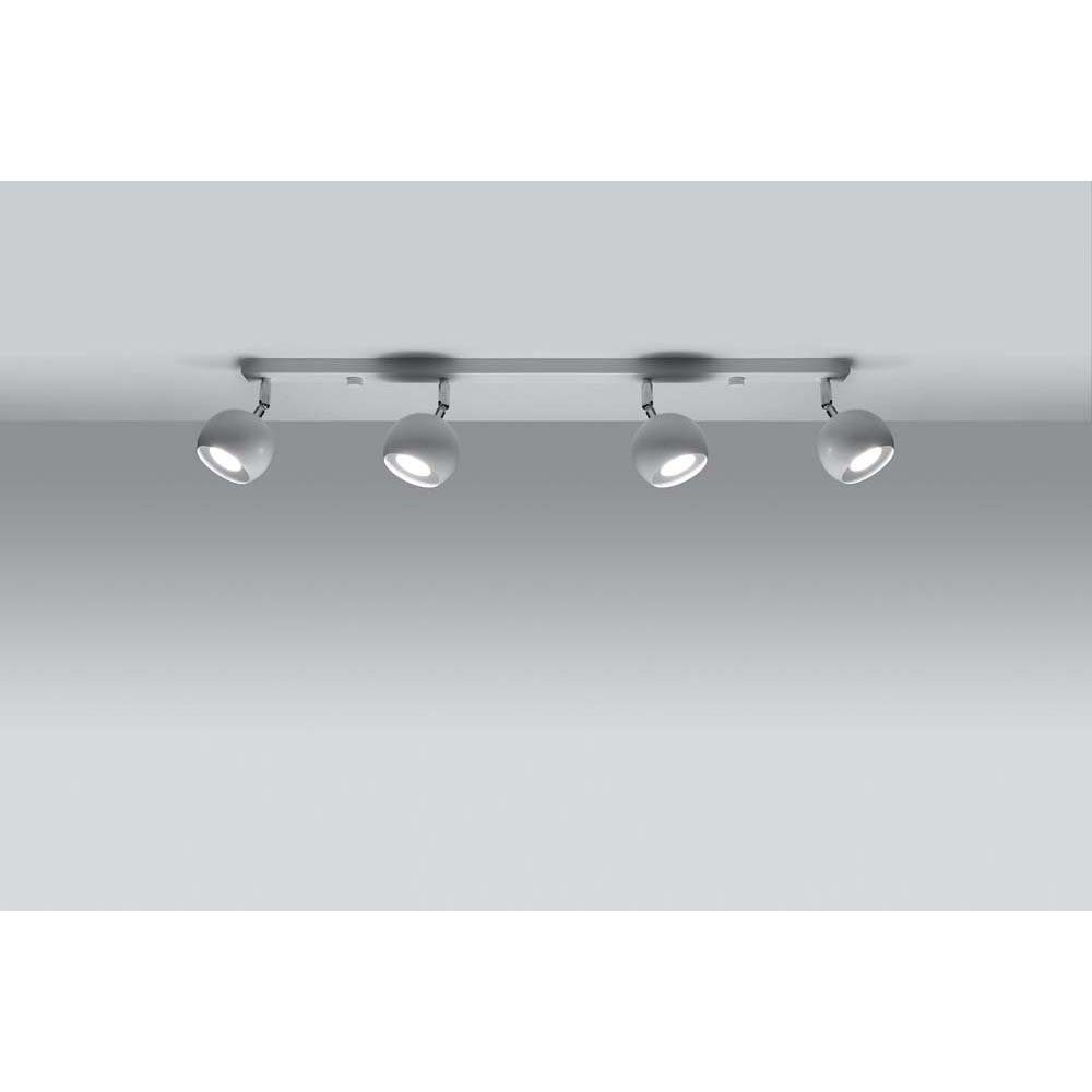 nicht Deckenlampe Spots bewegliche etc-shop cm LED L 80 Deckenspot, inklusive, Deckenleuchte Weiß Leuchtmittel Wohnzimmer