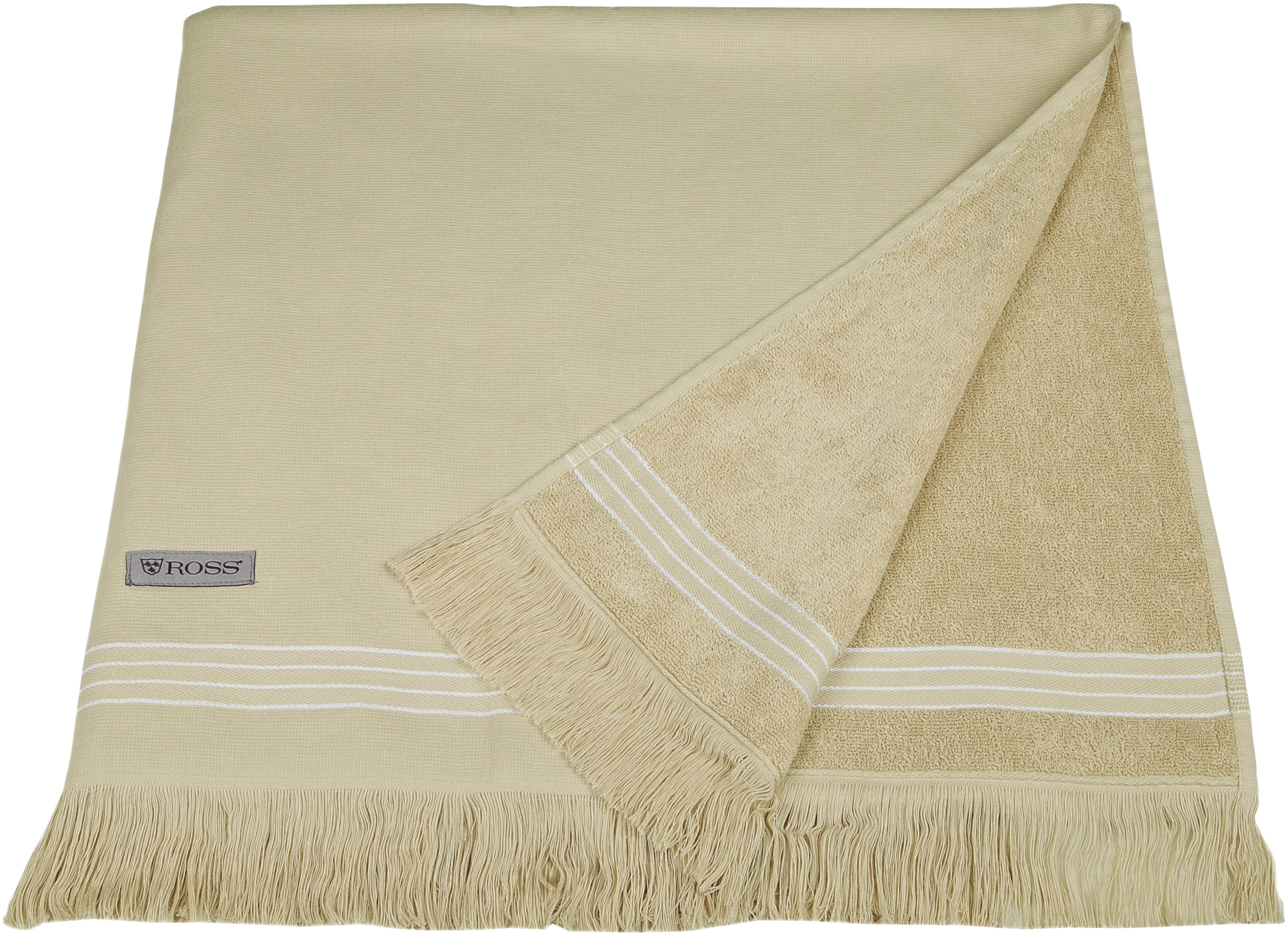 ROSS Hamamtuch Hamam, Hamam Frottier (Packung, 1-St), idealer Begleiter für Strand, Sauna oder Wellnessbereich