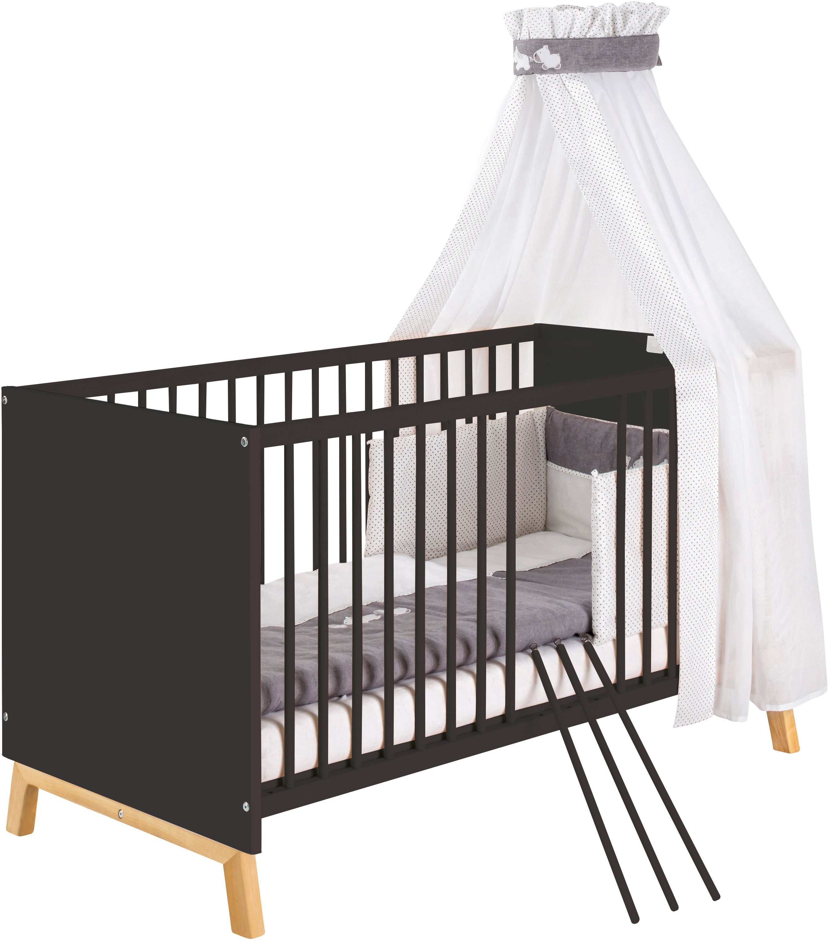 Schardt Babybett Sienna Black, Made in Germany