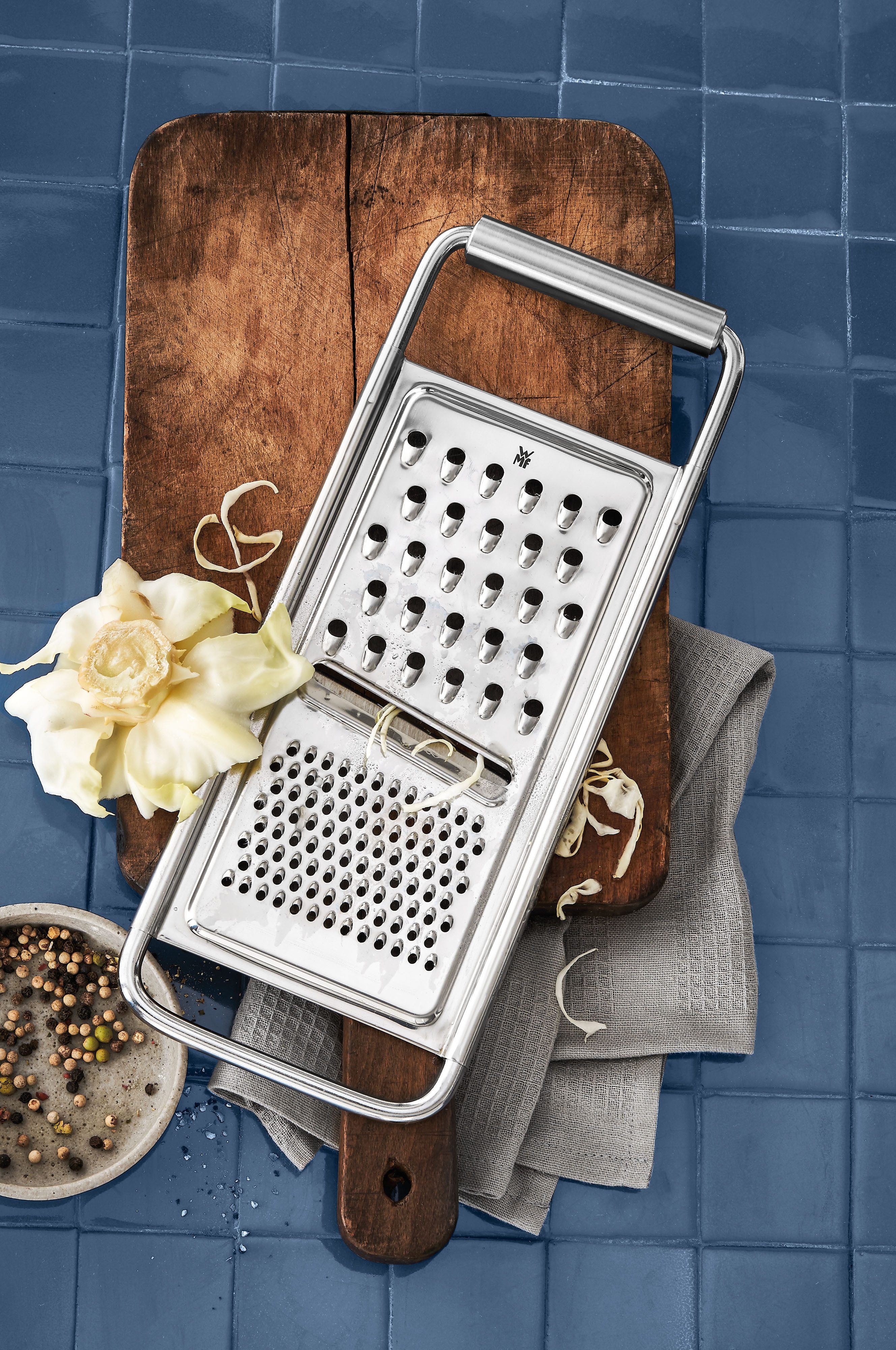 WMF Multireibe WMF, Cromargan® Edelstahl Rostfrei 18/10, (1-St), fein, grob, Hobel, scharfe Reibefläche, Cromargan Edelstahl rostfrei