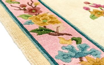 Wollteppich China Teppich handgeknüpft beige, morgenland, rechteckig, Höhe: 11 mm