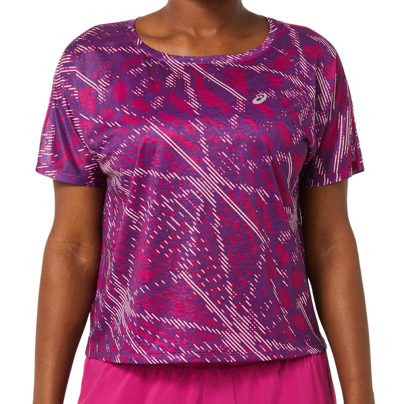 Asics T-Shirt Asics Sakura Aop SS Top Damen Yo Zakura Aop