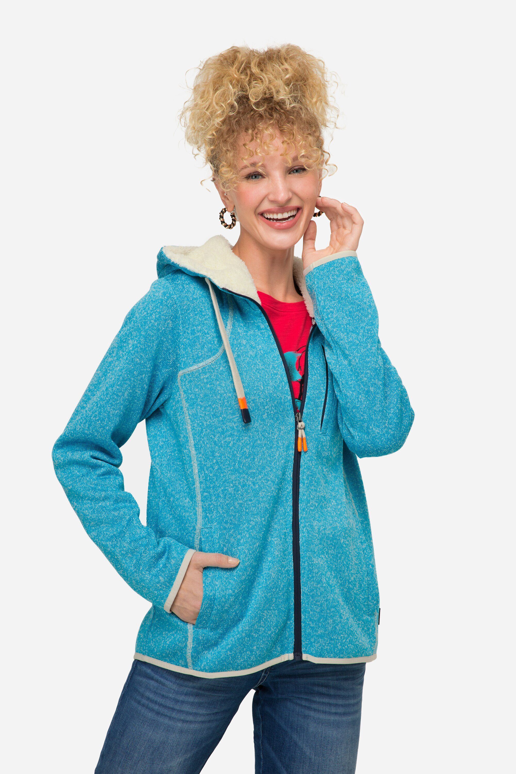 Laurasøn Sweatjacke Hoodiejacke Fleece Teddy-Kapuze Zipper günstig online kaufen