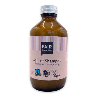 Fair Squared Haarshampoo FAIR SQUARED Shampoo Aprikose - feuchtigkeitsspendende Wirkung - nachhaltige Haarpflege unisex, Flasche, 1-tlg., Flasche, besonders mildes und pflegendes Shampoo, auch für empfindliche Kopfhaut