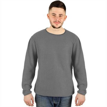 hemmy Fashion Strickpullover Pulli Sweater Rundhals mit Grobstrick, versch. Größen und Farben verfügbar