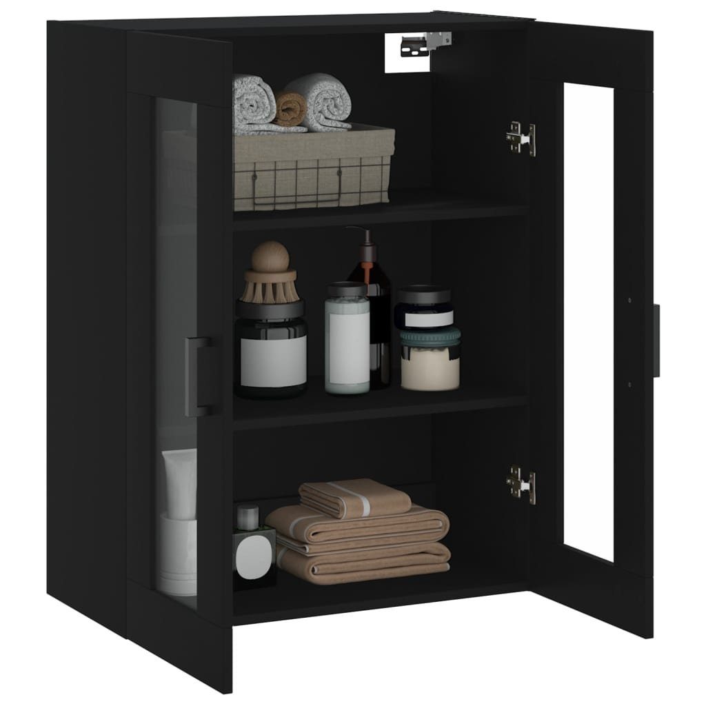 St) Sideboard (1 cm 69,5x34x90 Wandschrank Schwarz vidaXL