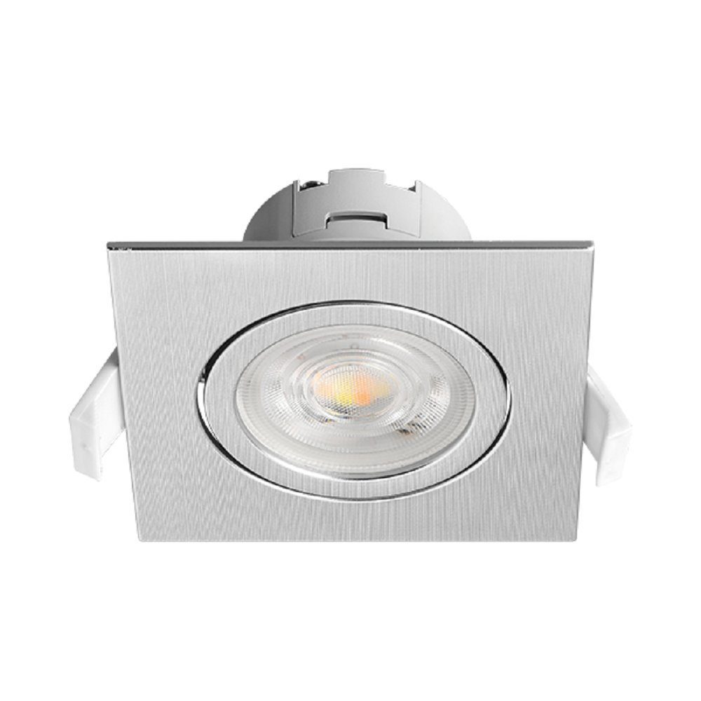 670 G1 SQR Spot Einbauleuchte Braytron Silber Schwenkbar Einbauleuchte LED LED Lumen Ø70mm 7W