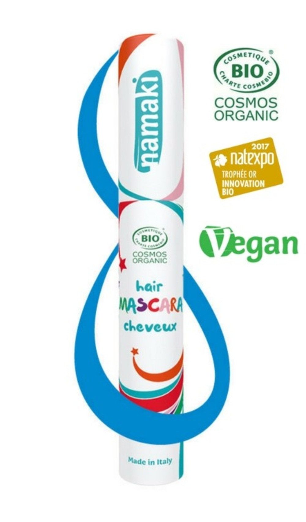 Namaki Haar-Mascara für Kinder – Temporäre, auswaschbare Haarfarbe, Bunte Haarfarbe für Kinder – Vegane, Bio-zertifizierte Mascara