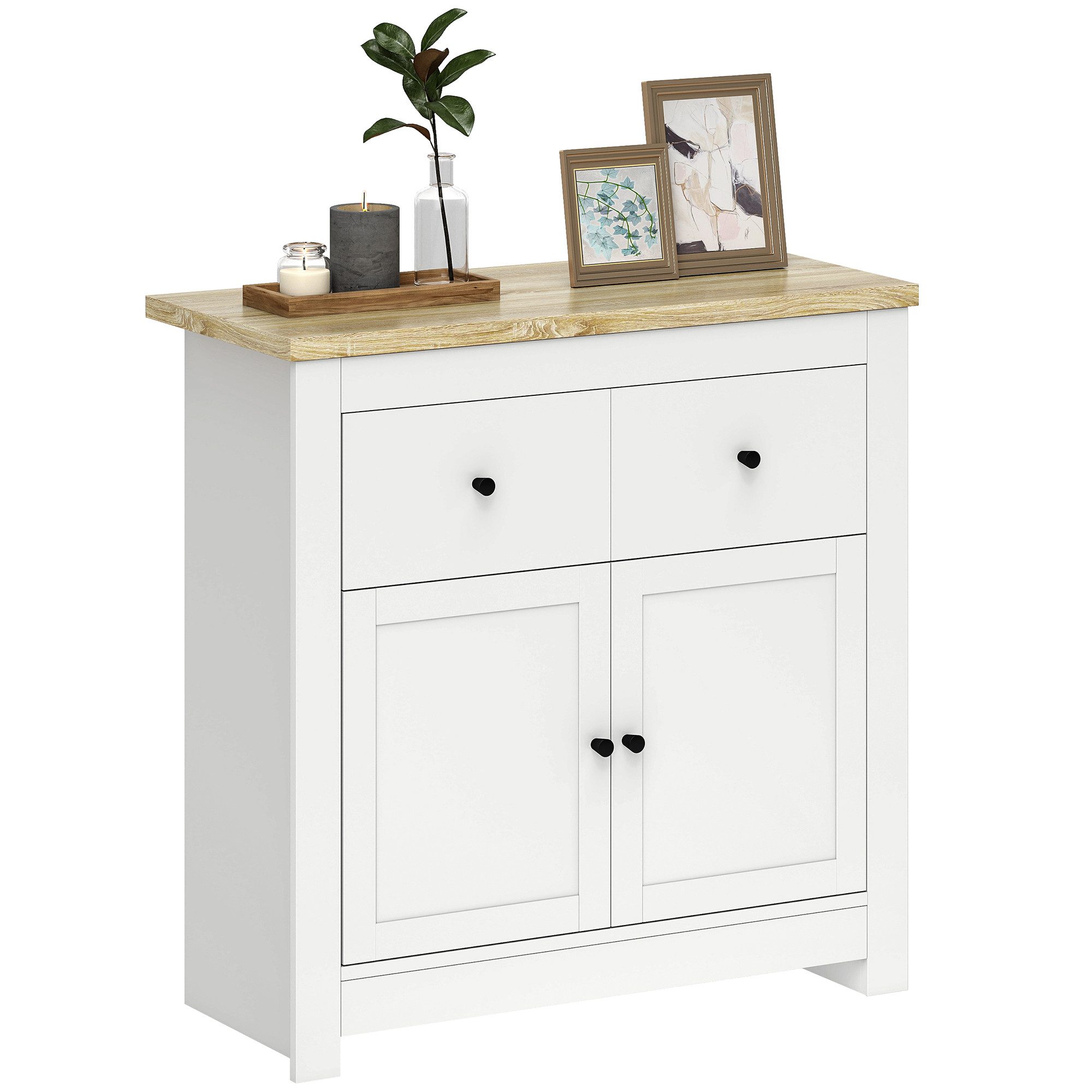 HOMCOM Sideboard Kommode mit Schublade, Soft-Close-Tür, günstig online kaufen