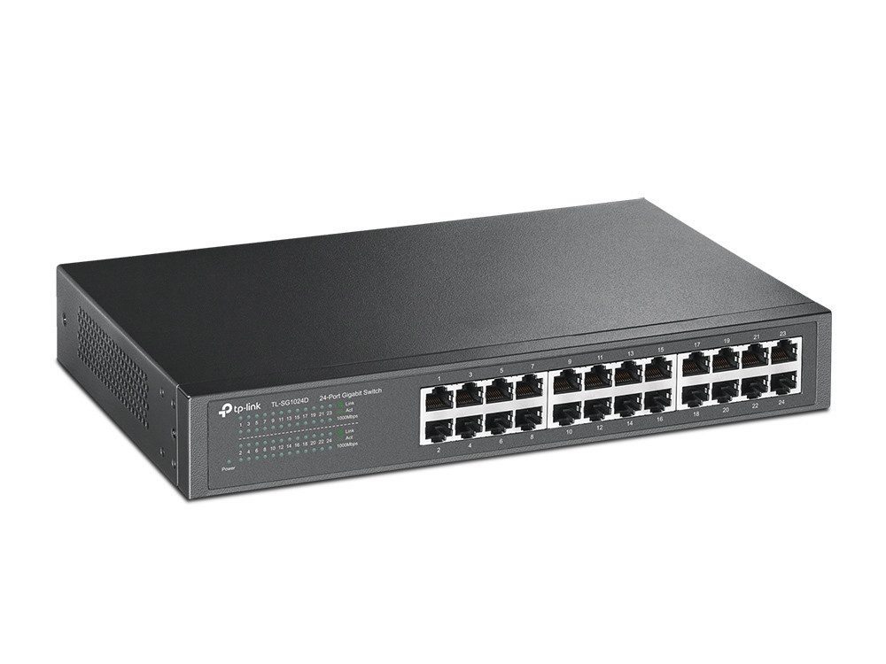 TL-SG1024D 24-Port Gigabit Desktop/Rackmount Switch Netzwerk-Switch