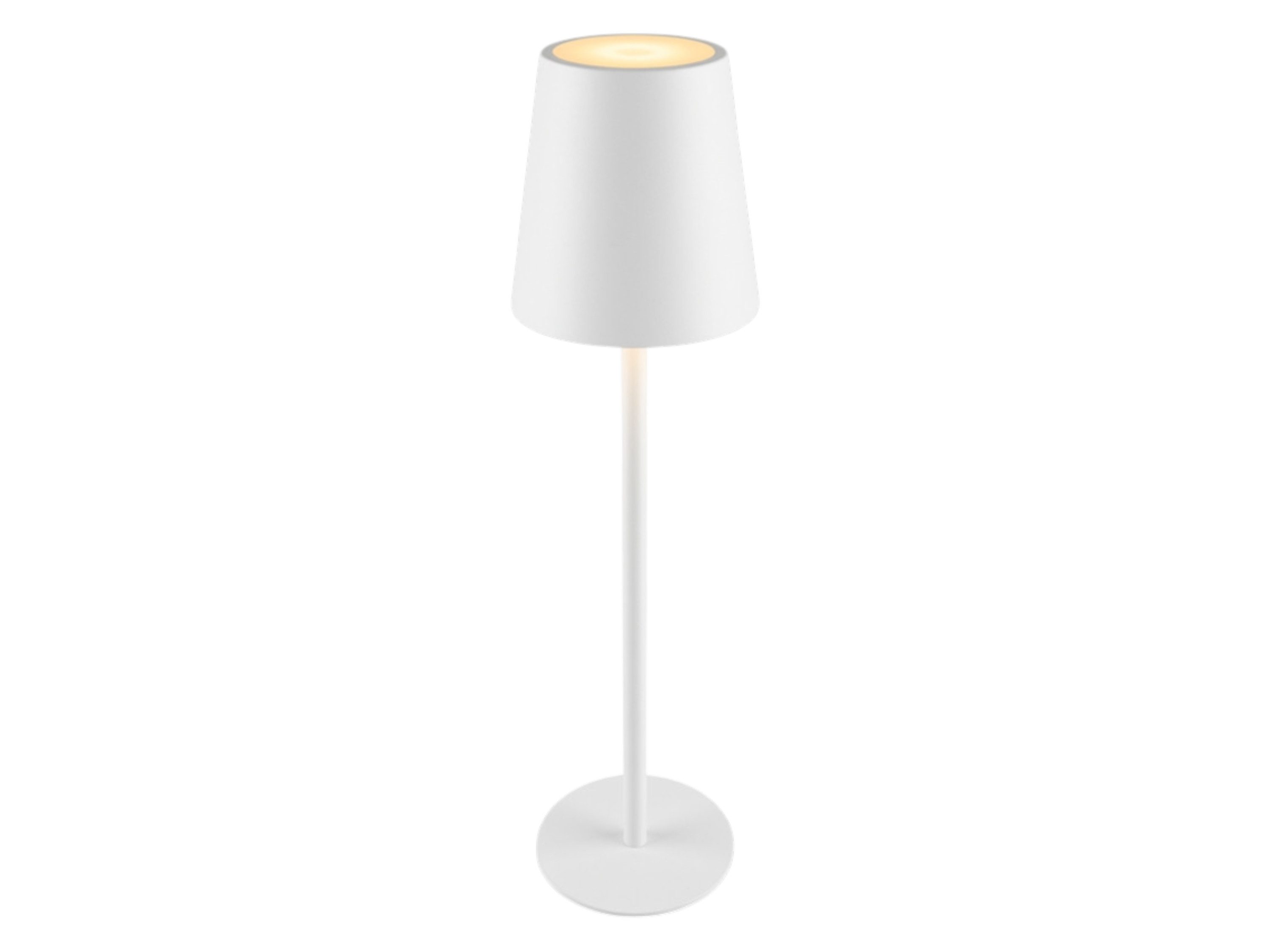 Coen Bakker LED Tischleuchte Portable Light, Dimmfunktion, LED, warmweiß, kaltweiß, neutralweiß, USB touch Dimmer außen weiß 27,5cm 34 LEDs