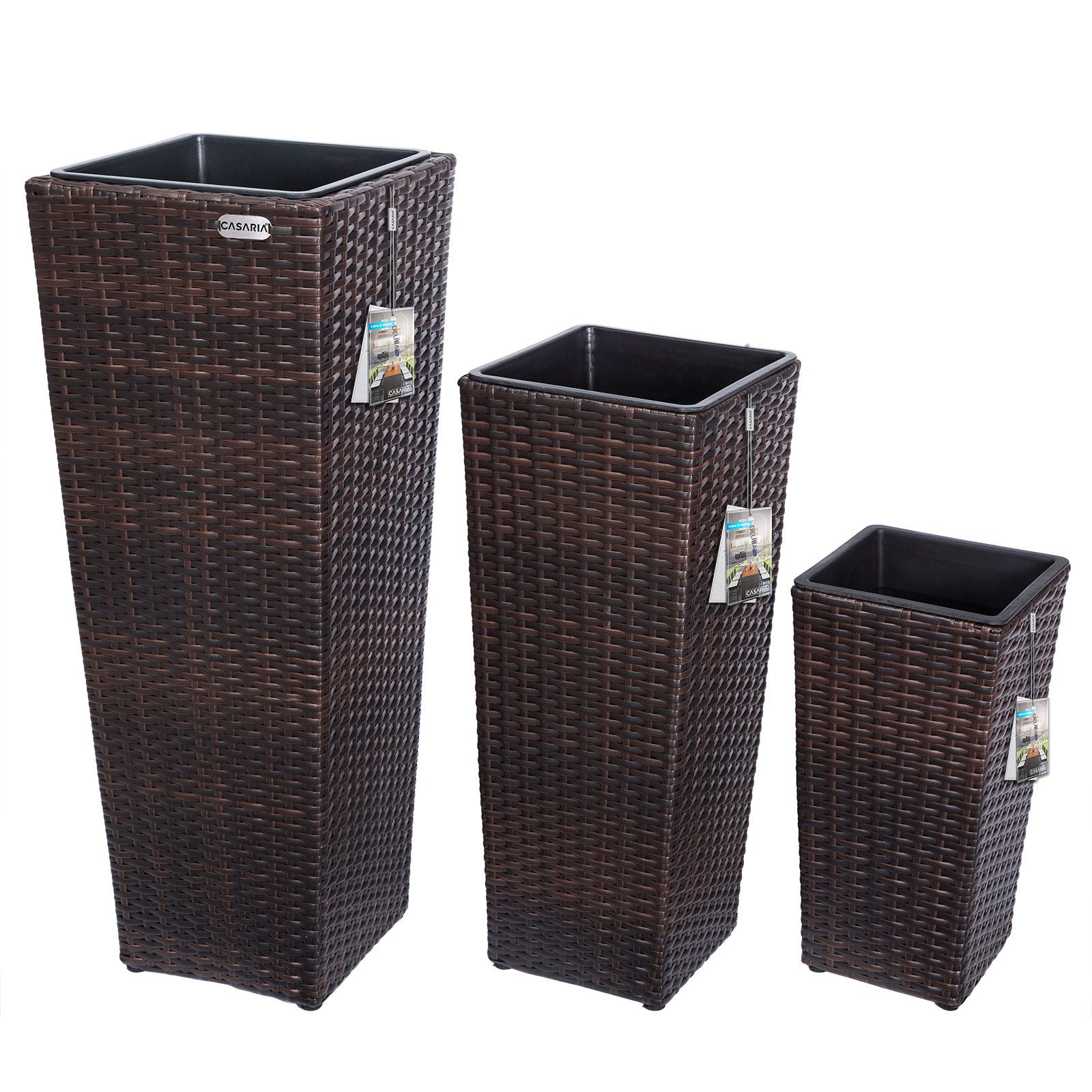 Casaria Pflanzkübel, Casaria Blumentopf 3er Set günstig online kaufen