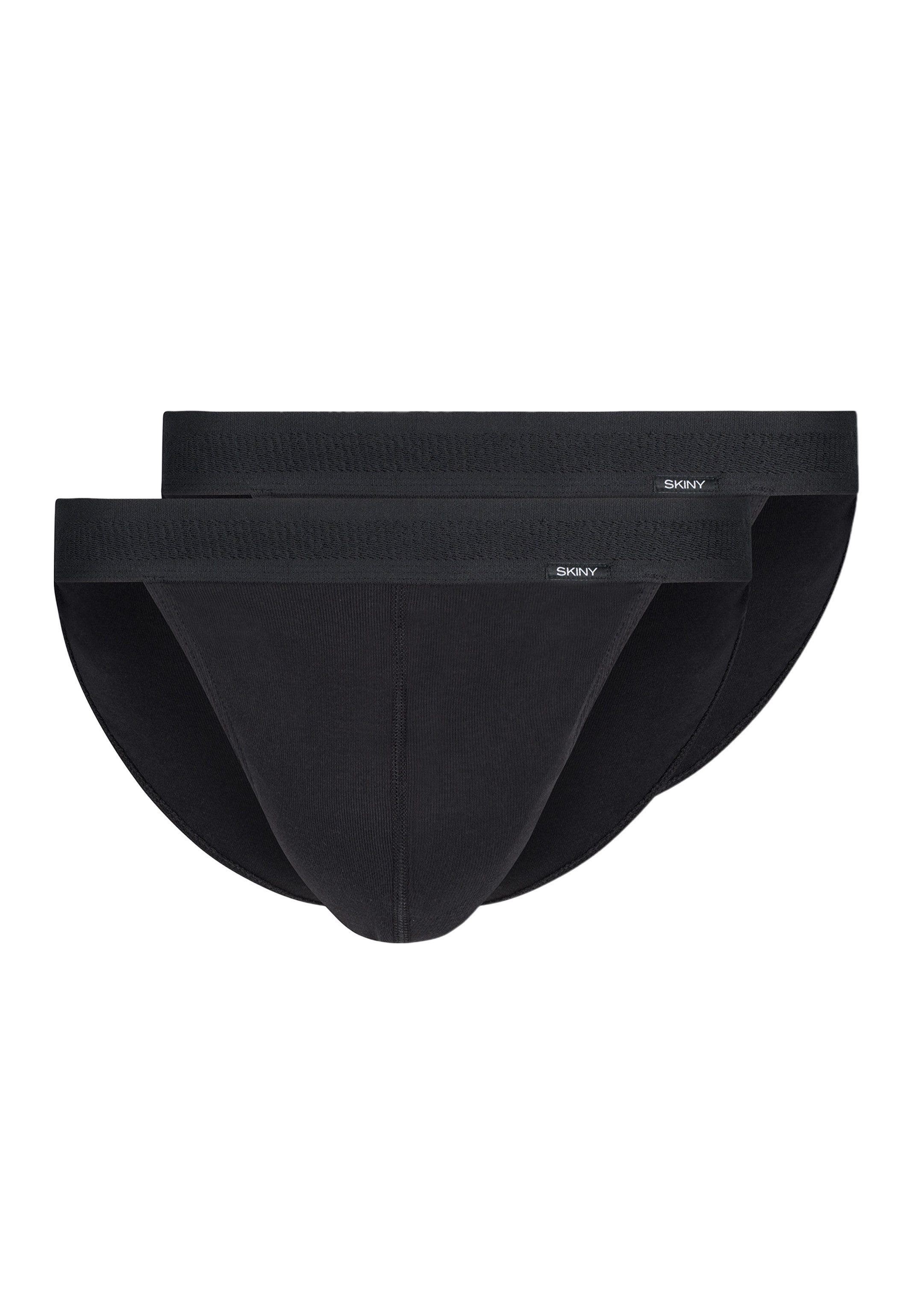 Skiny Slip 2er Pack Basic (Spar-Set, 2-St) Slip / Unterhose - Baumwolle - ohne Eingriff - Atmungsaktiv