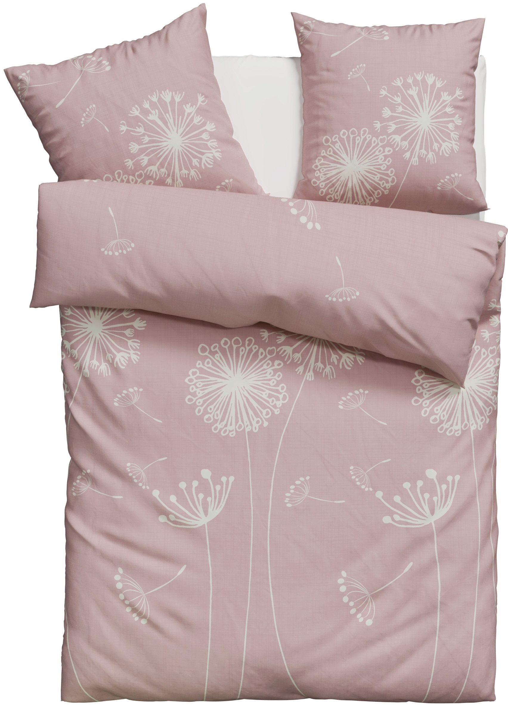 OTTO home Bettwäsche Soucy, Renforcé, 2 teilig, ab Gr. 135x200, 100% Baumwolle, Renforcé & PREMIUM Satin (TC300)