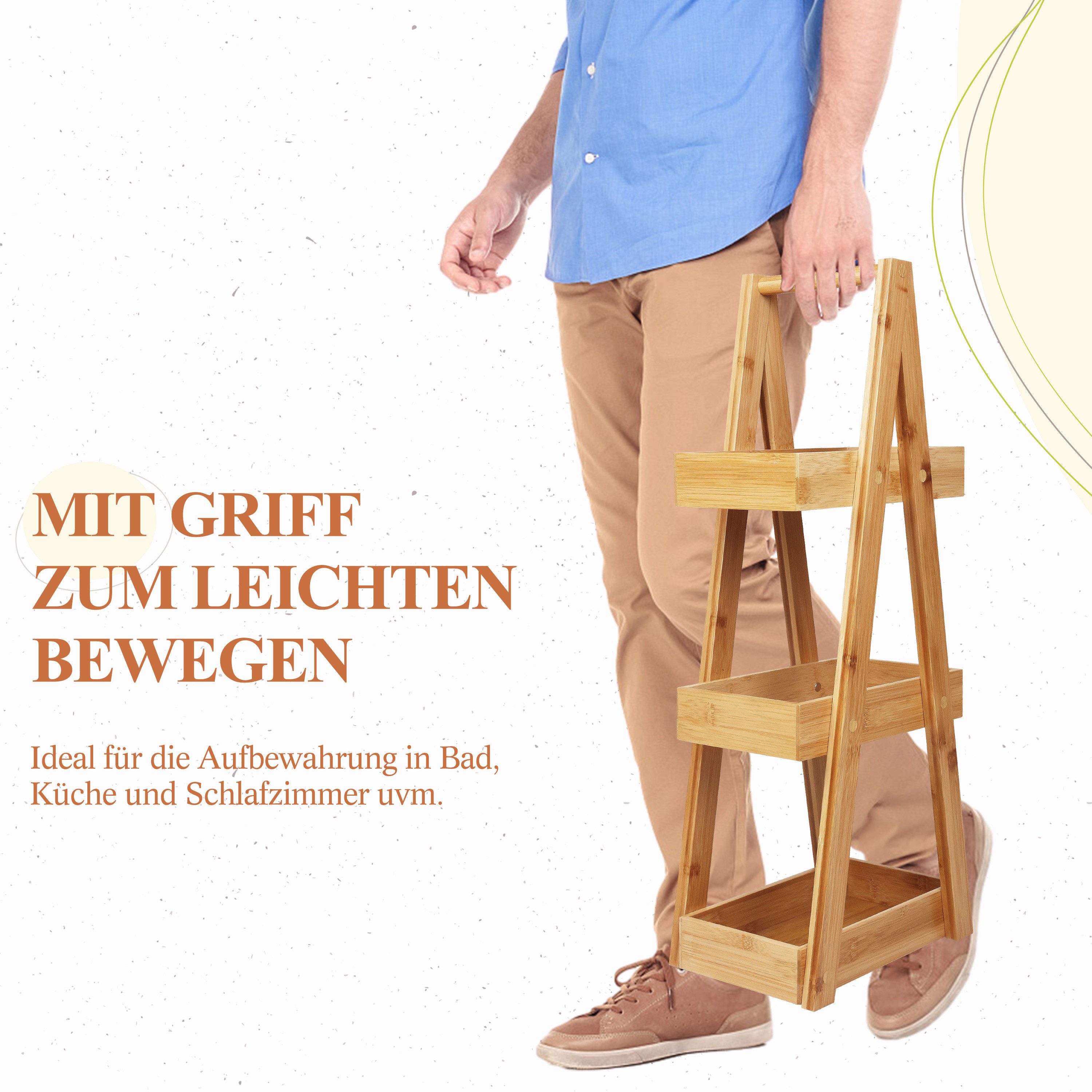 Ribelli Badregal Ablageregal 3-Ablagen A-Form Pyramide