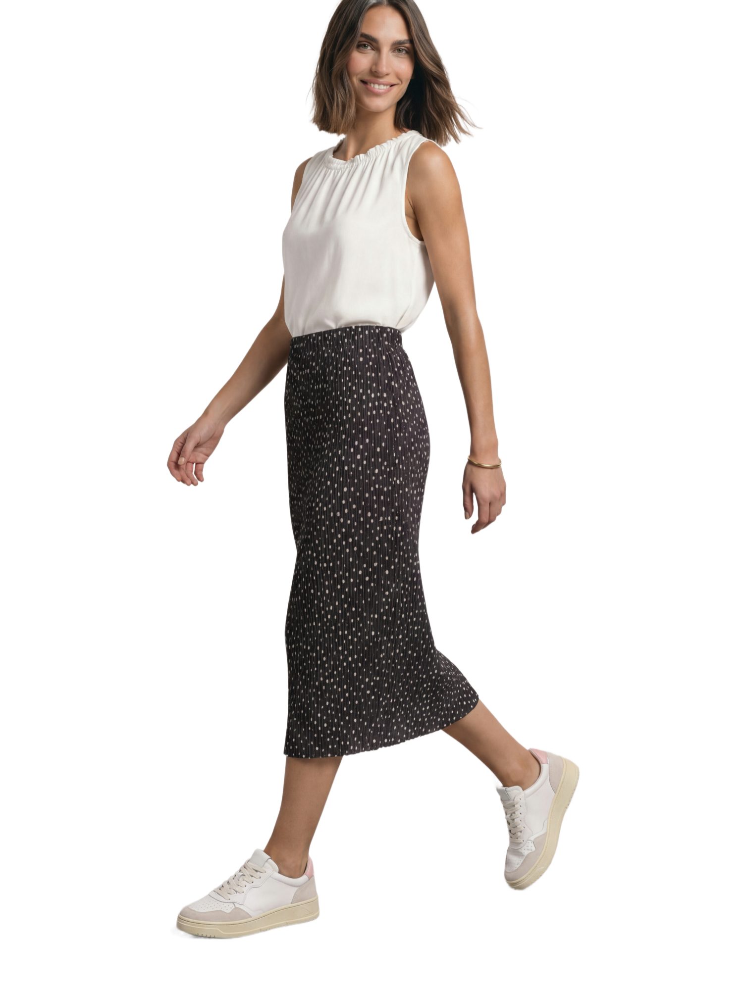 STREET ONE A-Linien-Rock schwarz,Casual,Polyester,Gepunktet,Casual Fit – Bild 5 von 5