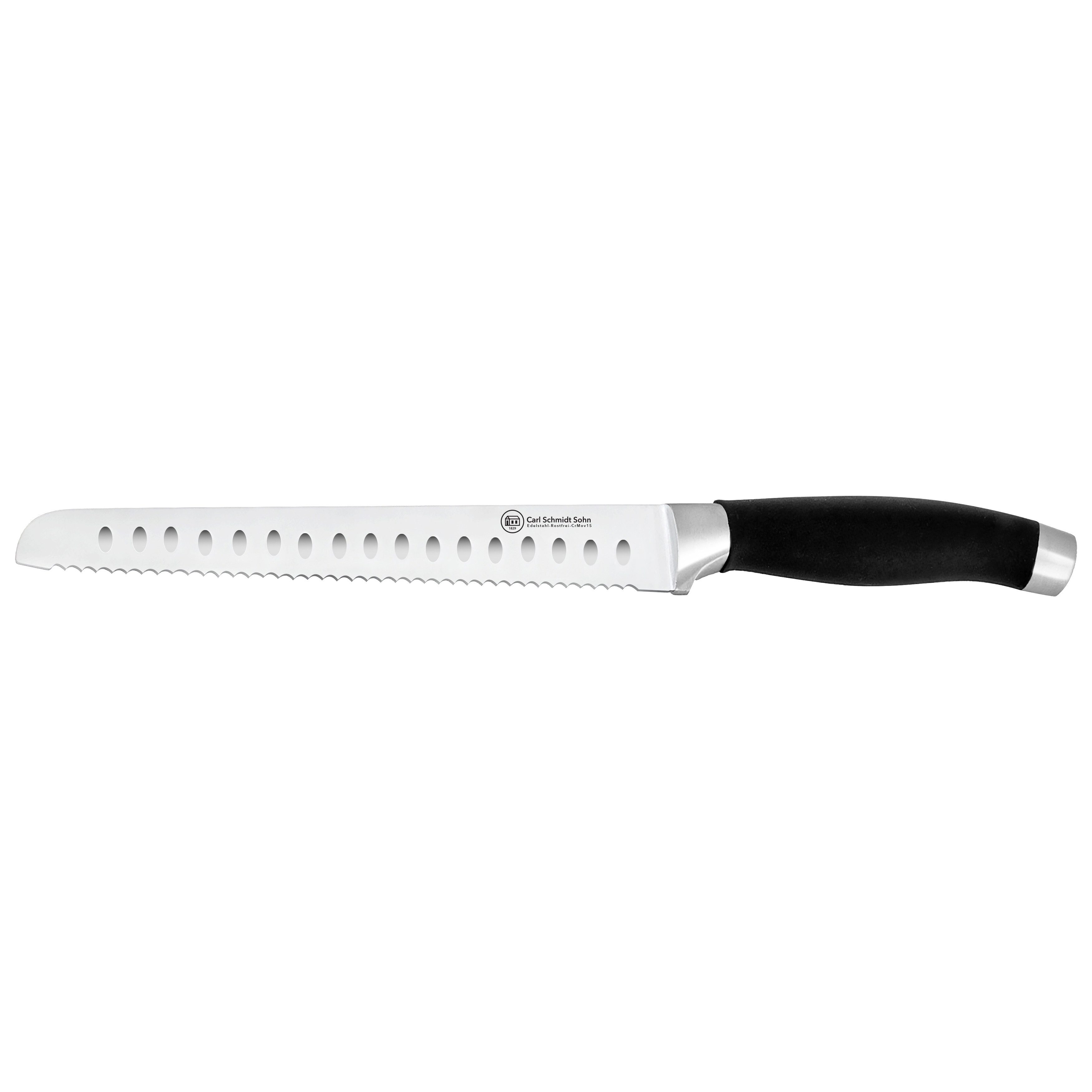 Carl Schmidt Sohn Brotmesser SHIKOKU, 20 cm, Edelstahl rostfrei, mit Kullenschliff