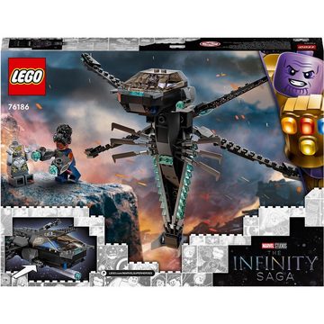 LEGO® Konstruktionsspielsteine LEGO 76186 Marvel Super Heroes Black Panthers Libelle - EOL 2022, (Set)
