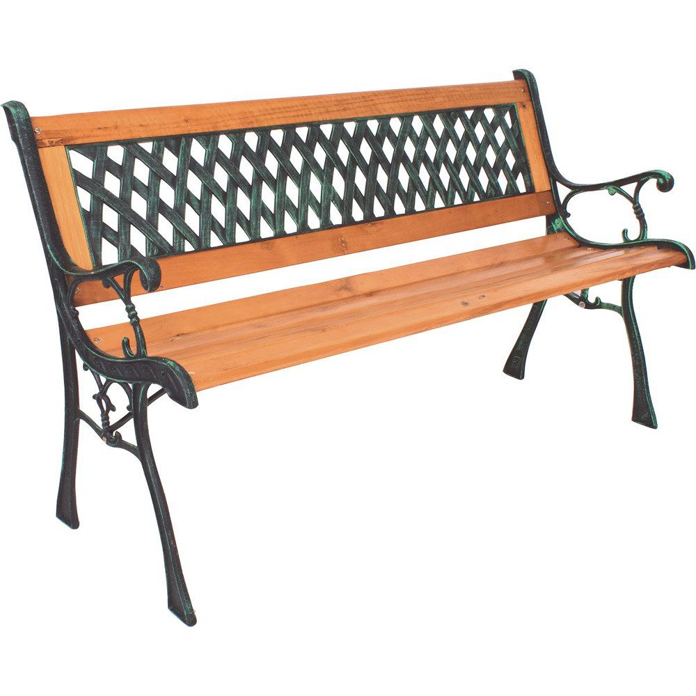 Gartenbank Holz Mit Metall