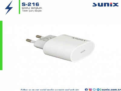 Sunix Sunix 18W PD Wandladegerät Netzteil Schnell-Ladegerät USB-C Typ-C Smartphone-Ladegerät