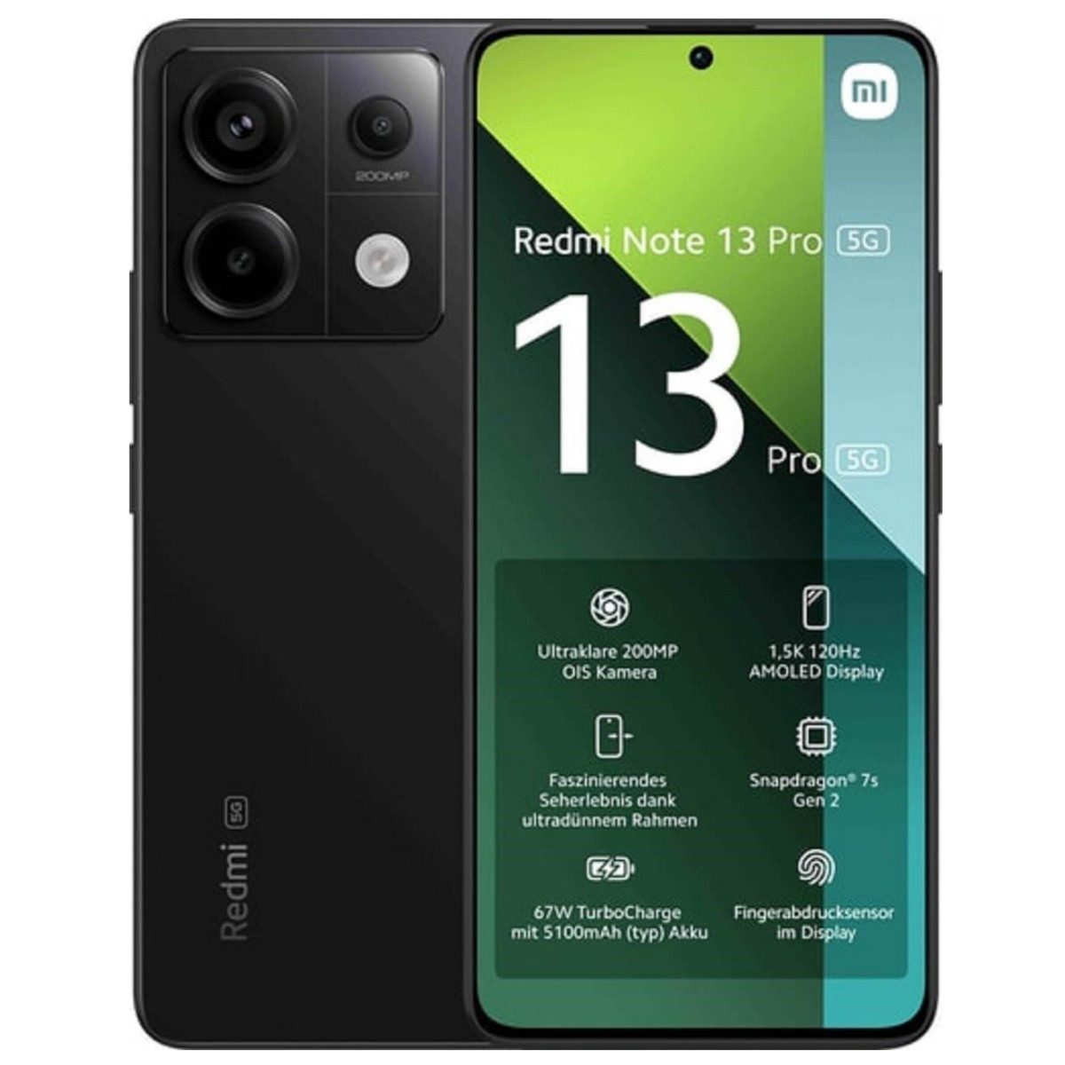 Xiaomi Redmi Note 13 Pro 5G Smartphone (16,94 cm/6,67 Zoll, 256 GB Speicherplatz, 200 MP Kamera)