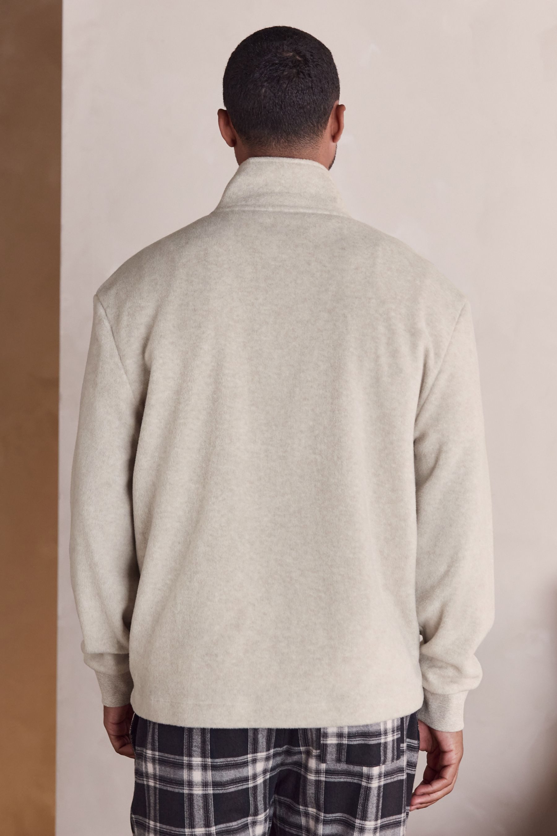 Next Fleecepullover Thermofleece-Oberteil mit RV und Grafik (1-tlg)