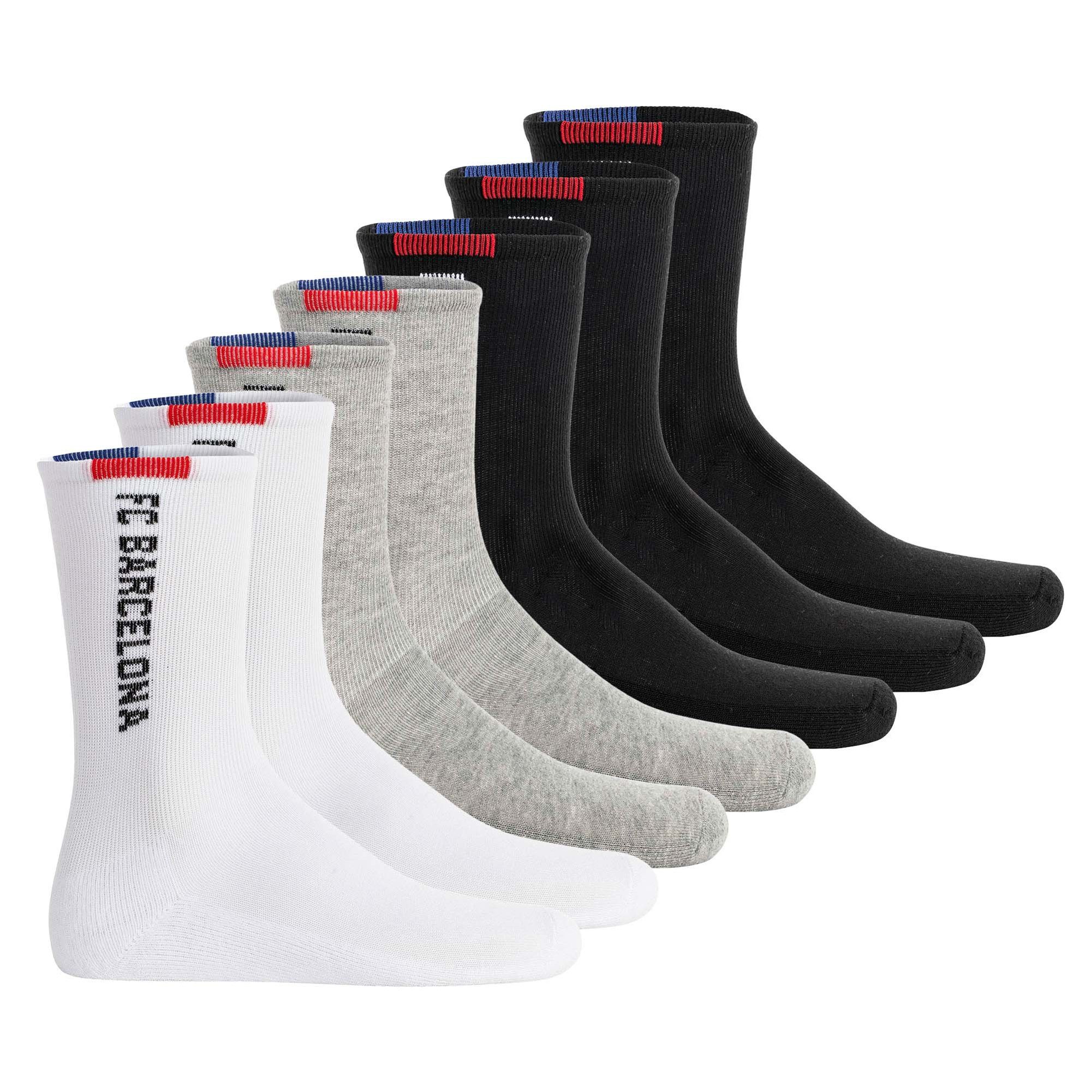 FC Barcelona Freizeitsocken Unisex Socken 7er Pack Baumwolle (Packung, 7er Pack)