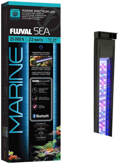 FLUVAL LED Aquariumleuchte FS Sea Marine 3.0 LED15"-24", Bluetooth, Ein-/Ausschalter, Farbsteuerung, LED fest integriert, 38-61 cm